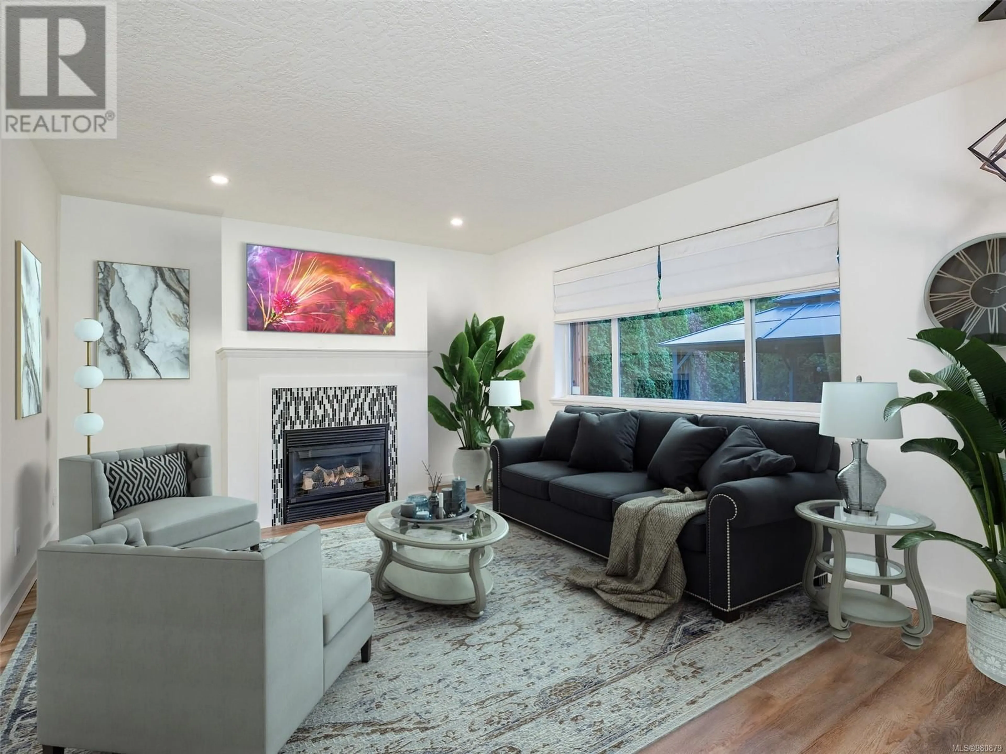 Living room, wood floors for 2572 Tanzanite Pl, Langford British Columbia V9B2X8