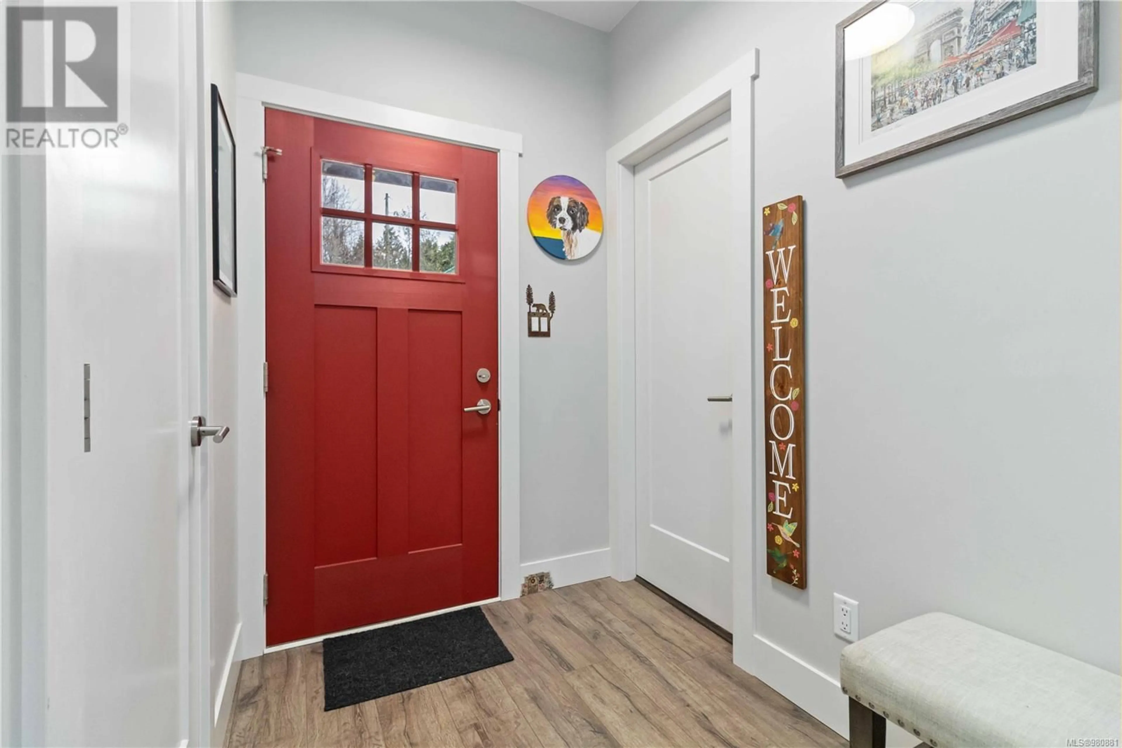 Indoor entryway, wood floors for 7133 Grant Rd W, Sooke British Columbia V9Z0N6