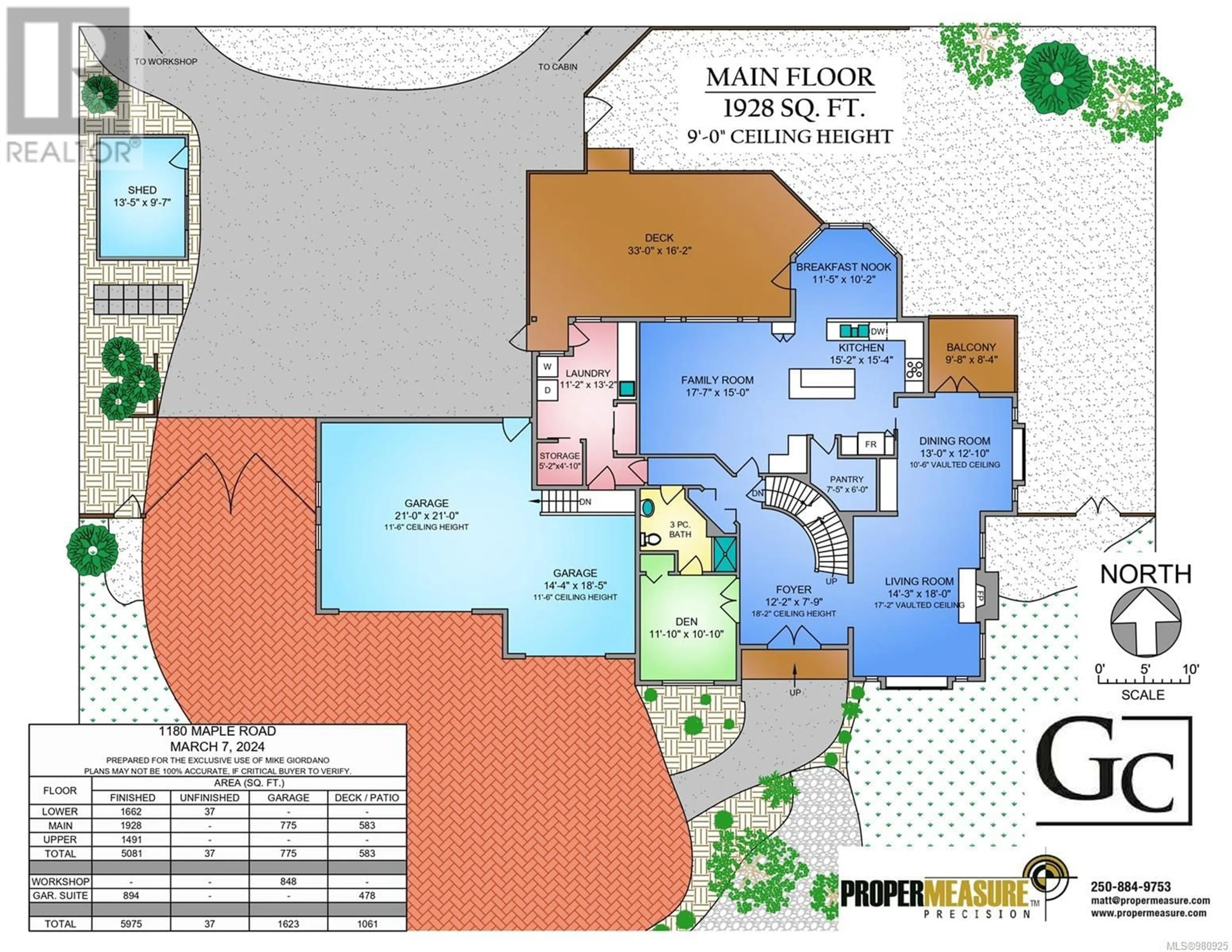 Floor plan for 1180 Maple Rd, North Saanich British Columbia V8L5P7