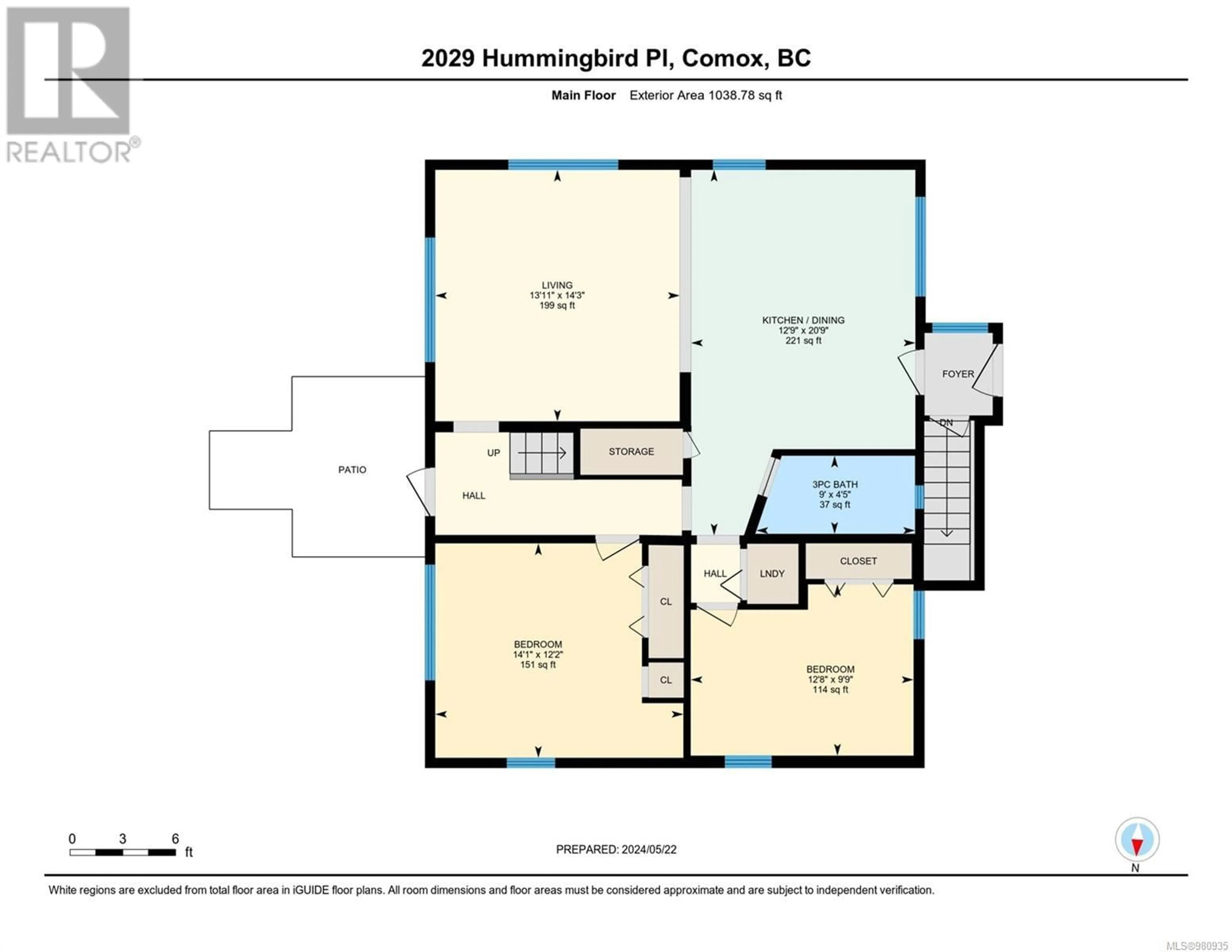 Floor plan for 2029 Hummingbird Pl, Comox British Columbia V9M2A2