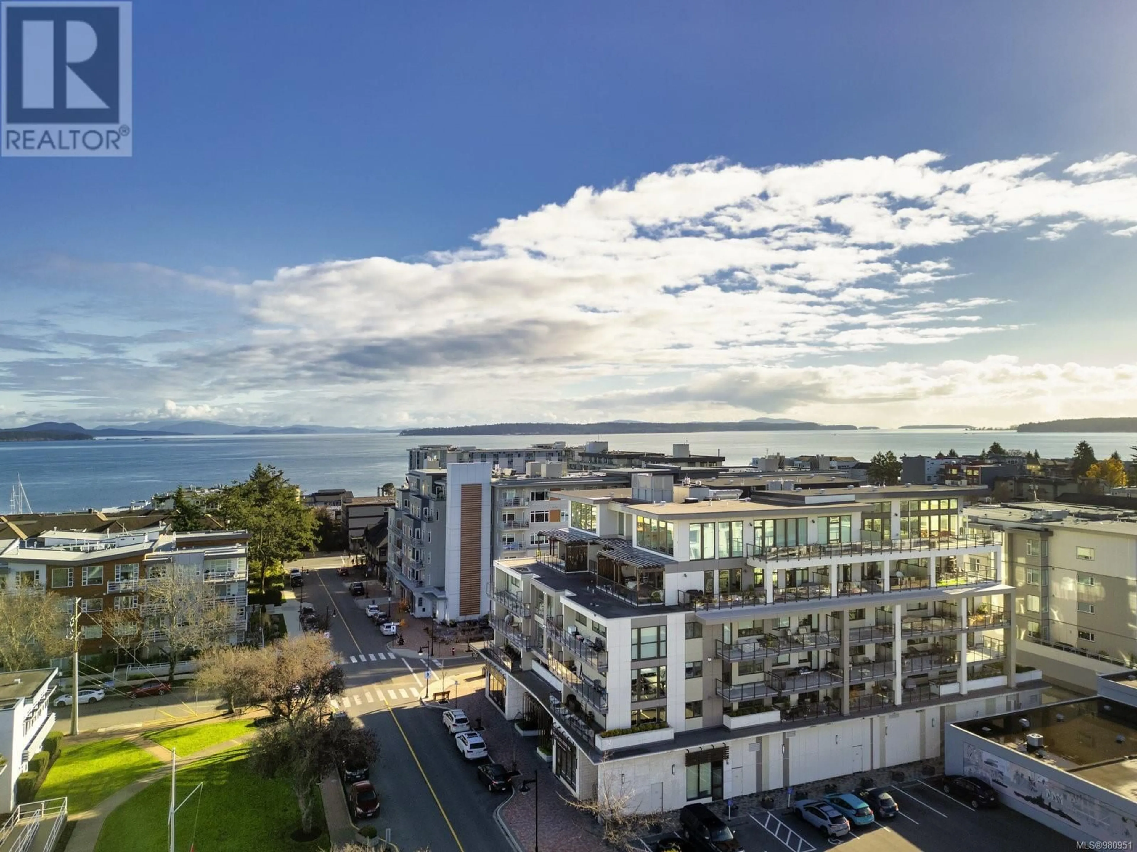 A pic from exterior of the house or condo, the view of city buildings for 201 2461 Sidney Ave, Sidney British Columbia V8L1Y8