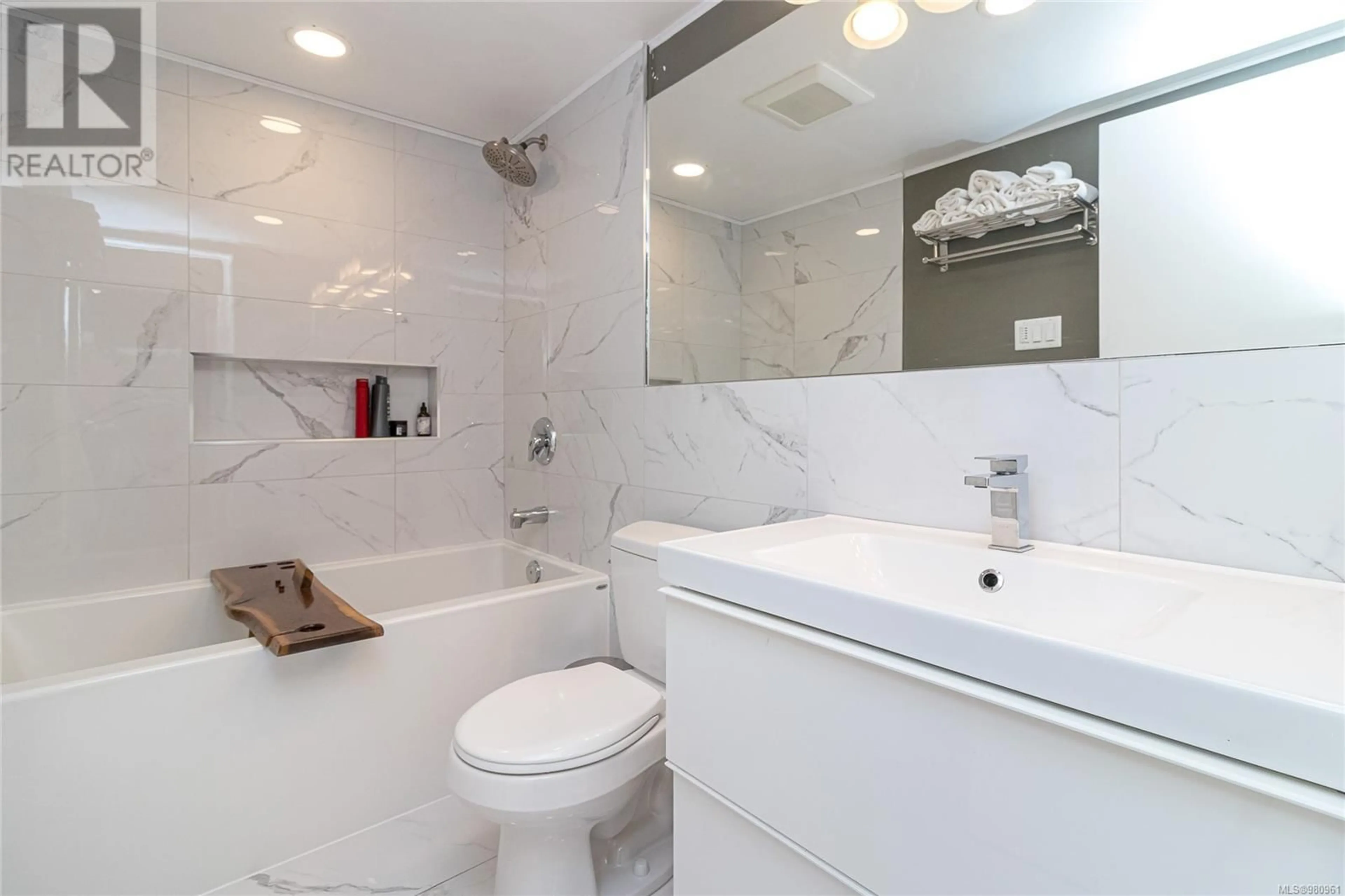 Bathroom, ceramic floors for 208 2050 White Birch Rd, Sidney British Columbia V8L2R2