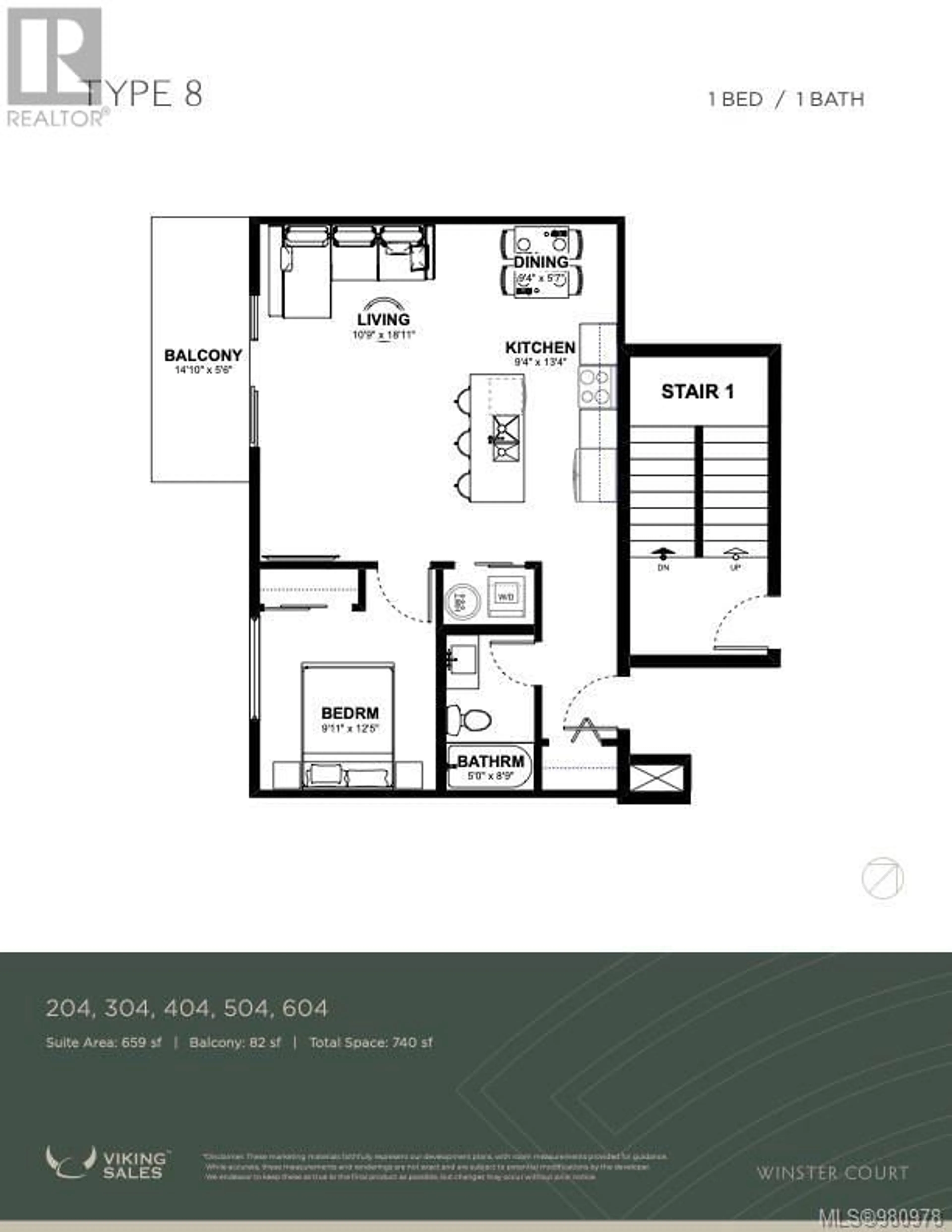 Floor plan for 504 2770 Winster Rd, Langford British Columbia V9B7C7