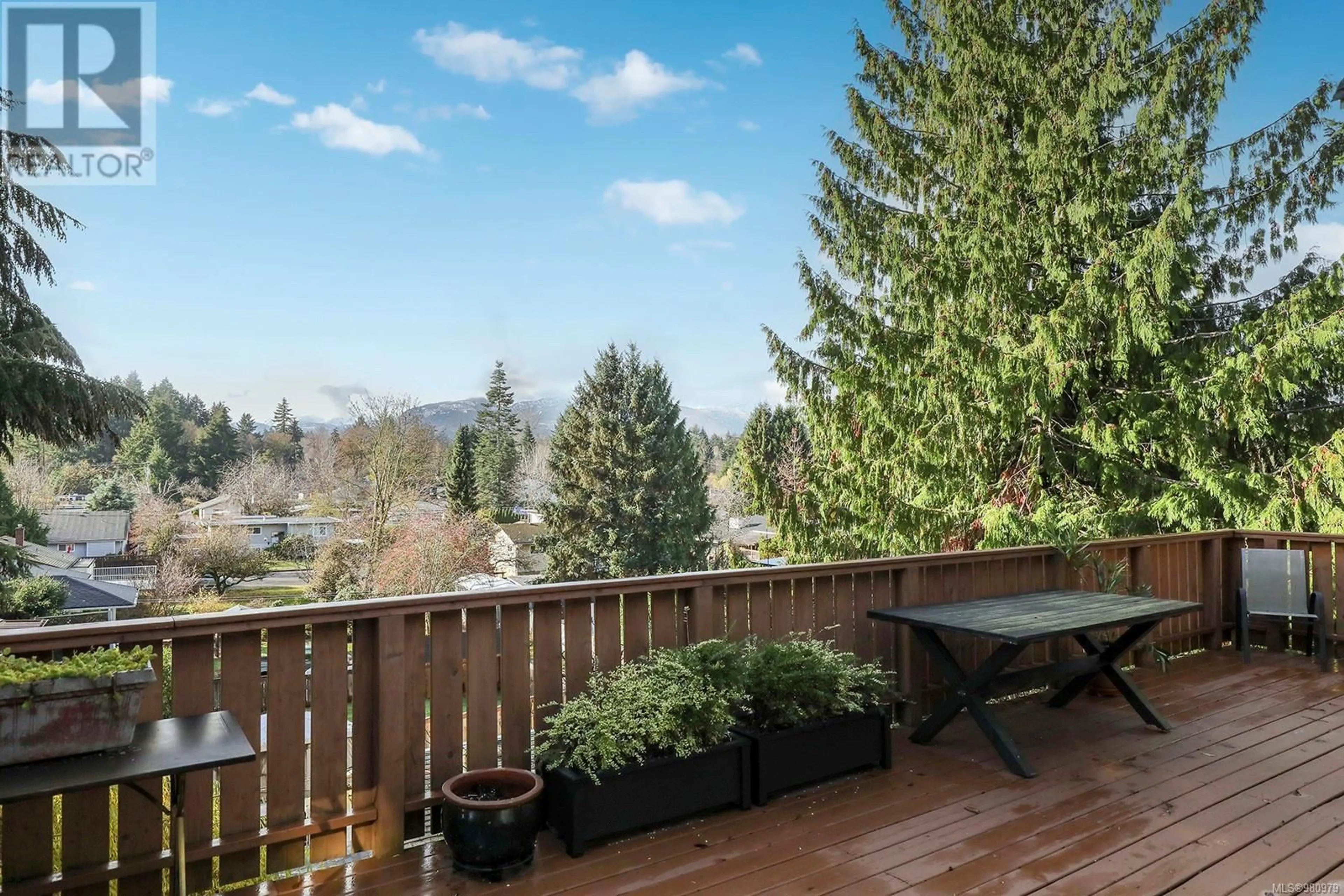 Patio, the fenced backyard for 1055 4th St, Courtenay British Columbia V9N1H6