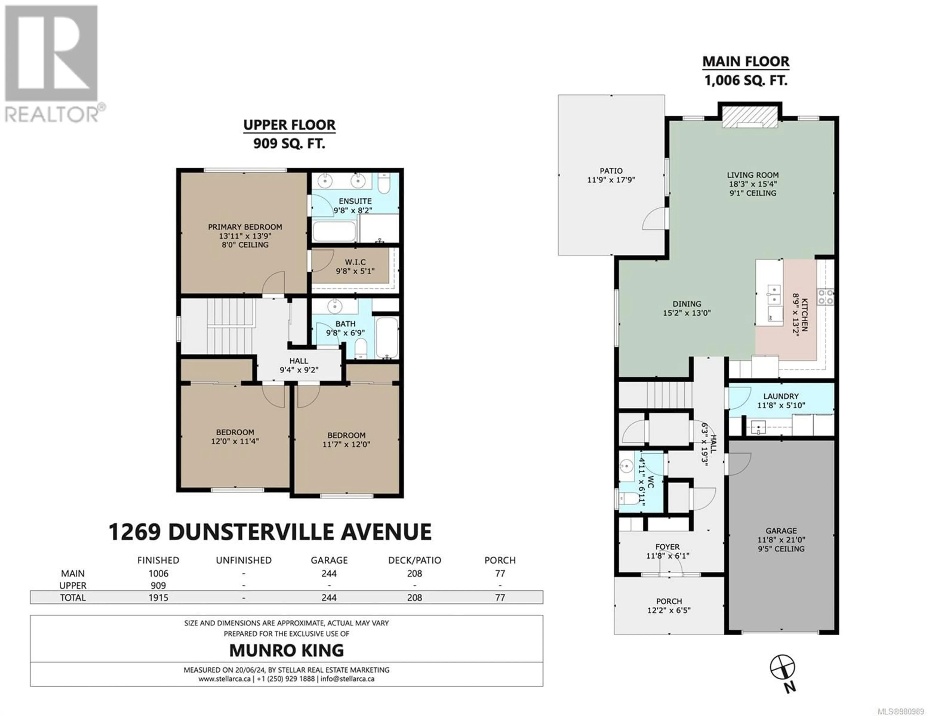 Floor plan for 1269 Dunsterville Ave, Saanich British Columbia V8Z2W9