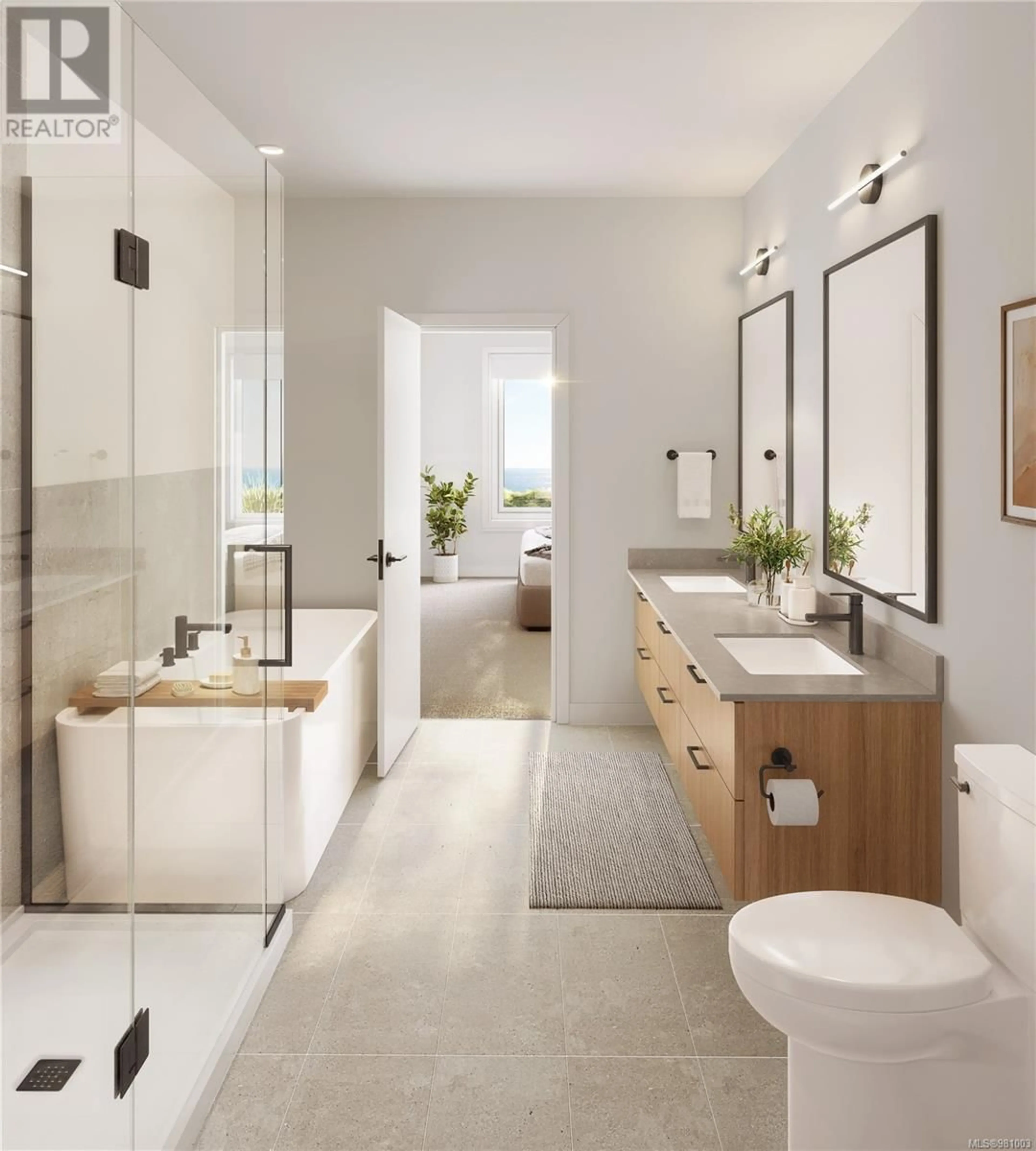 Contemporary bathroom, ceramic/tile floor for 4 - 3638 RESTORATION WAY, Colwood British Columbia V9C0R9