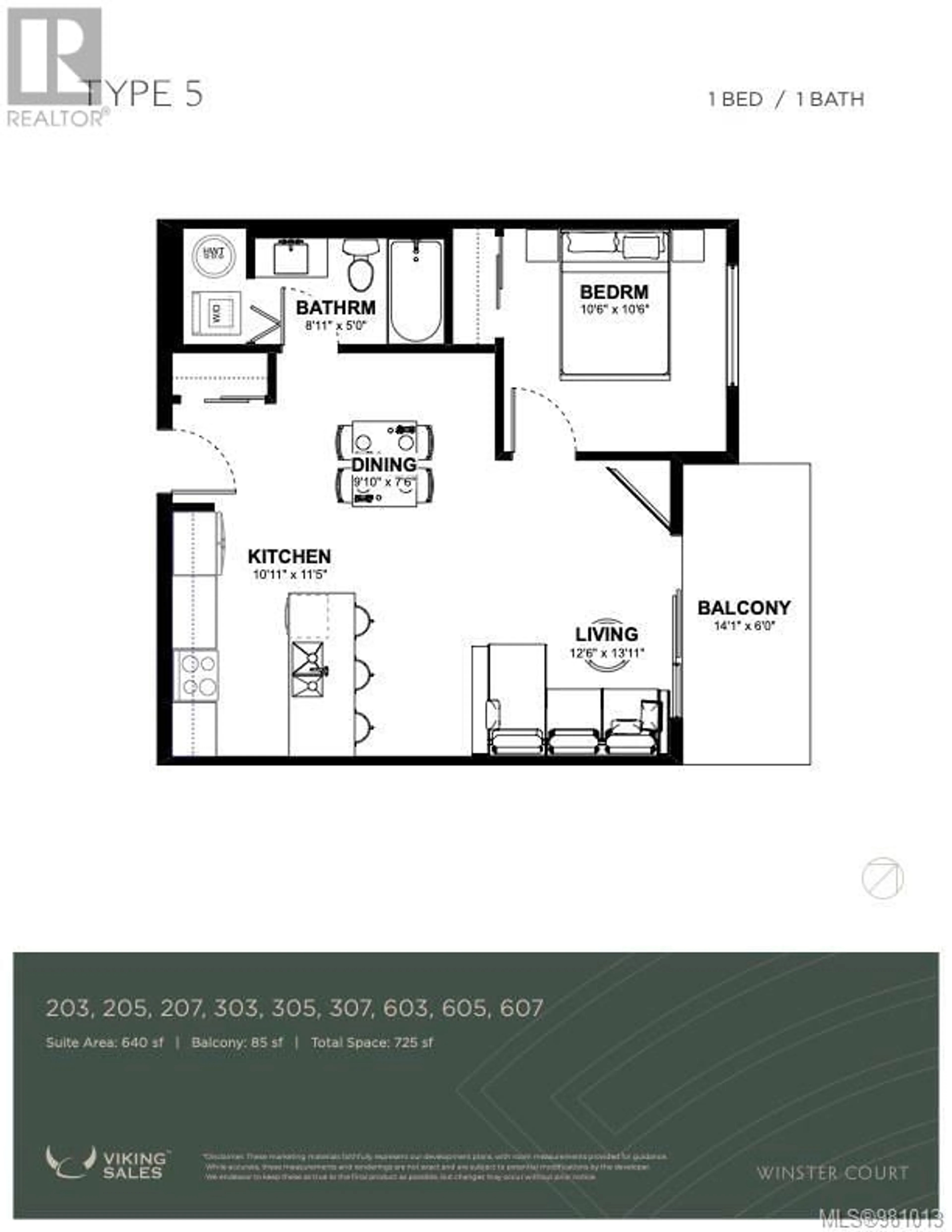 Floor plan for 502 2770 Winster Rd, Langford British Columbia V9B3P5