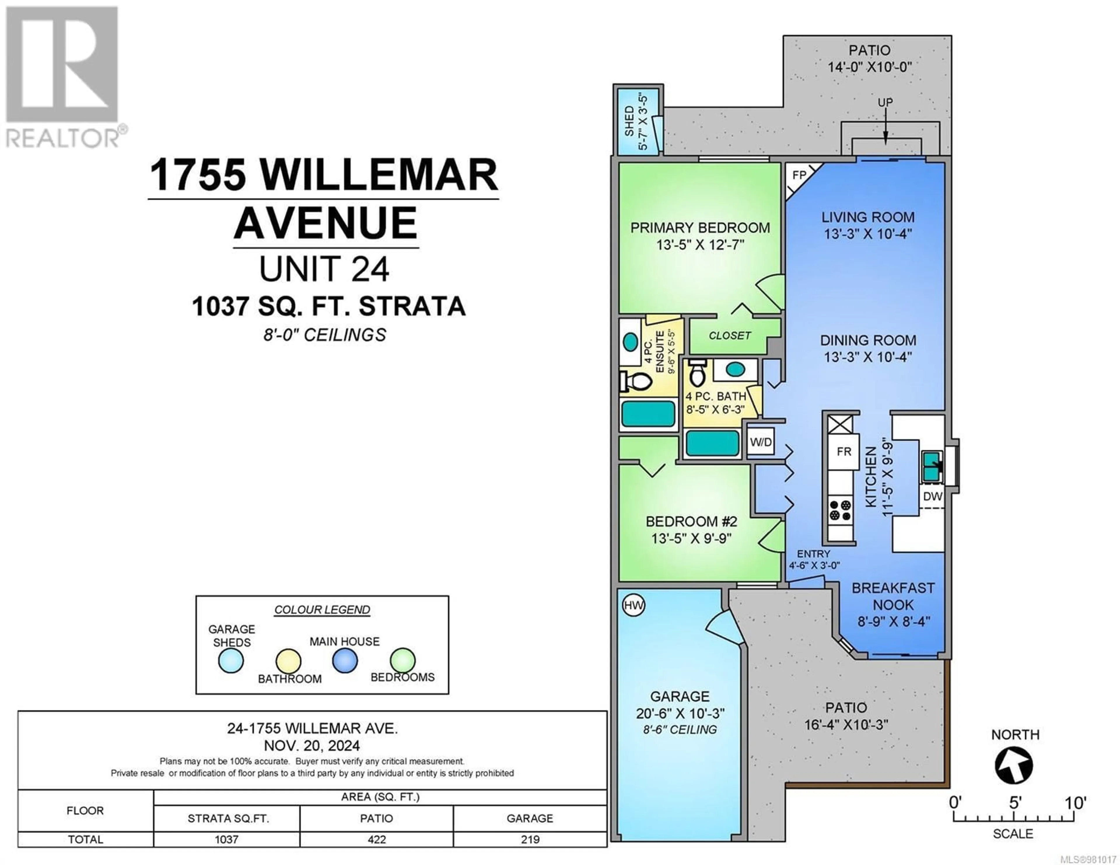 Floor plan for 24 1755 Willemar Ave, Courtenay British Columbia V9N3M5