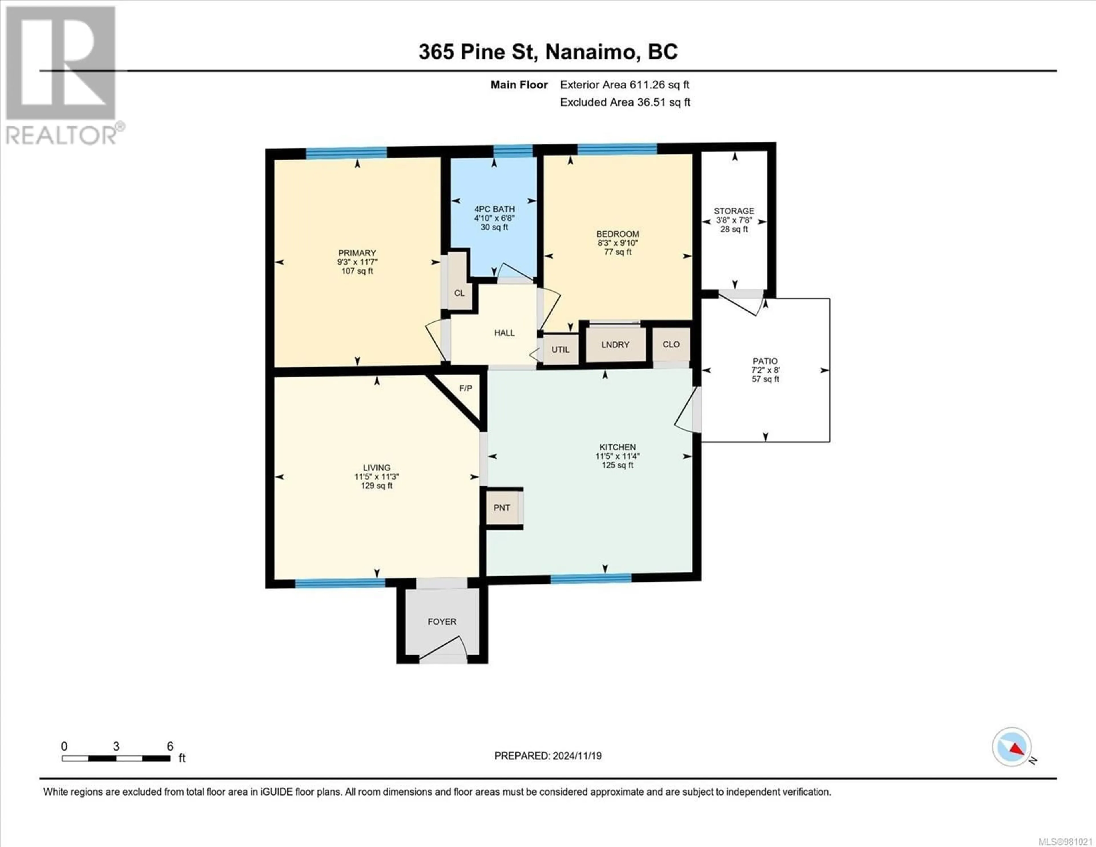 Floor plan for 365 Pine St, Nanaimo British Columbia V9R2C1