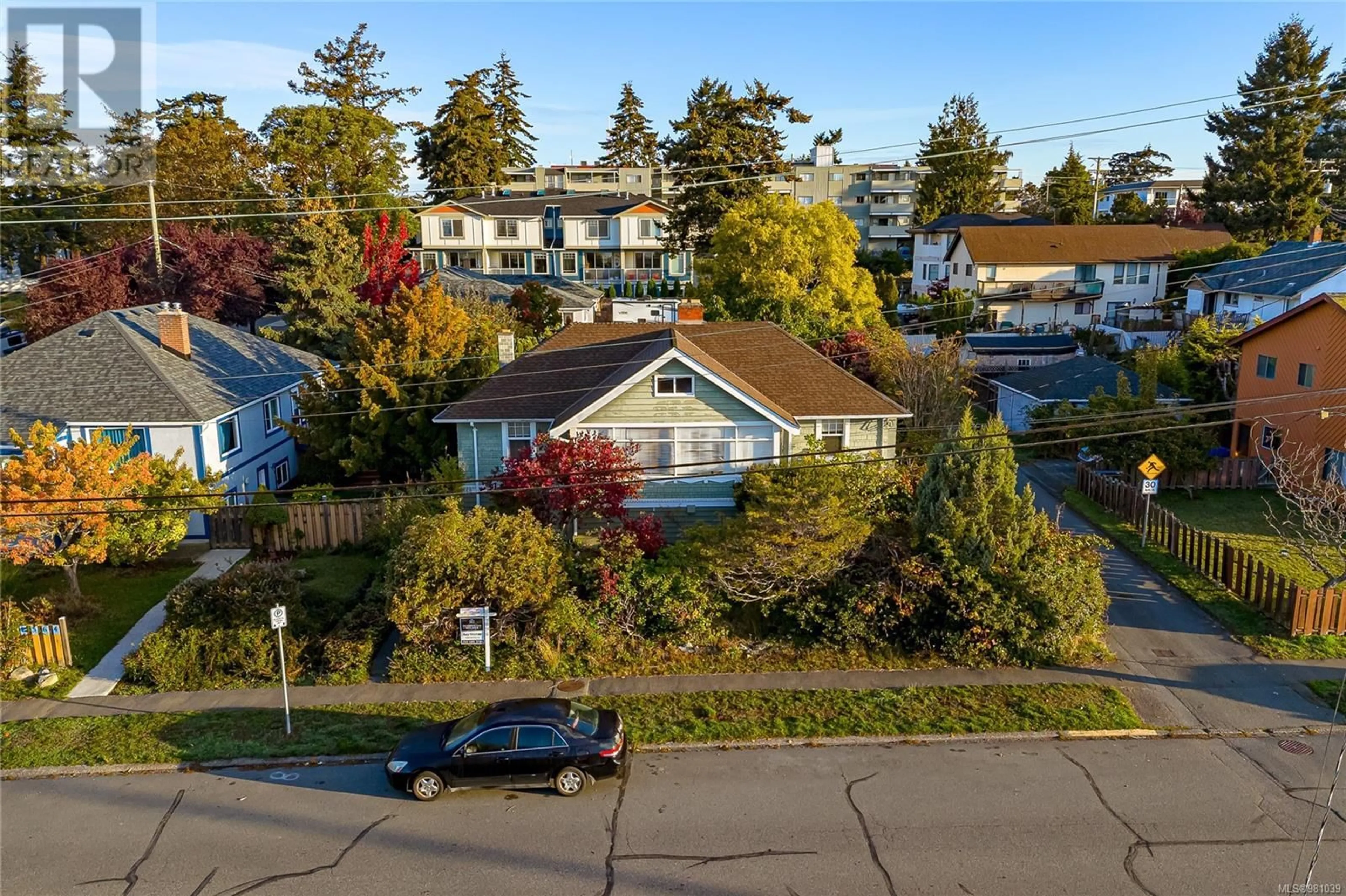 A pic from exterior of the house or condo, the street view for 1360 Lyall St, Esquimalt British Columbia V9A5H8