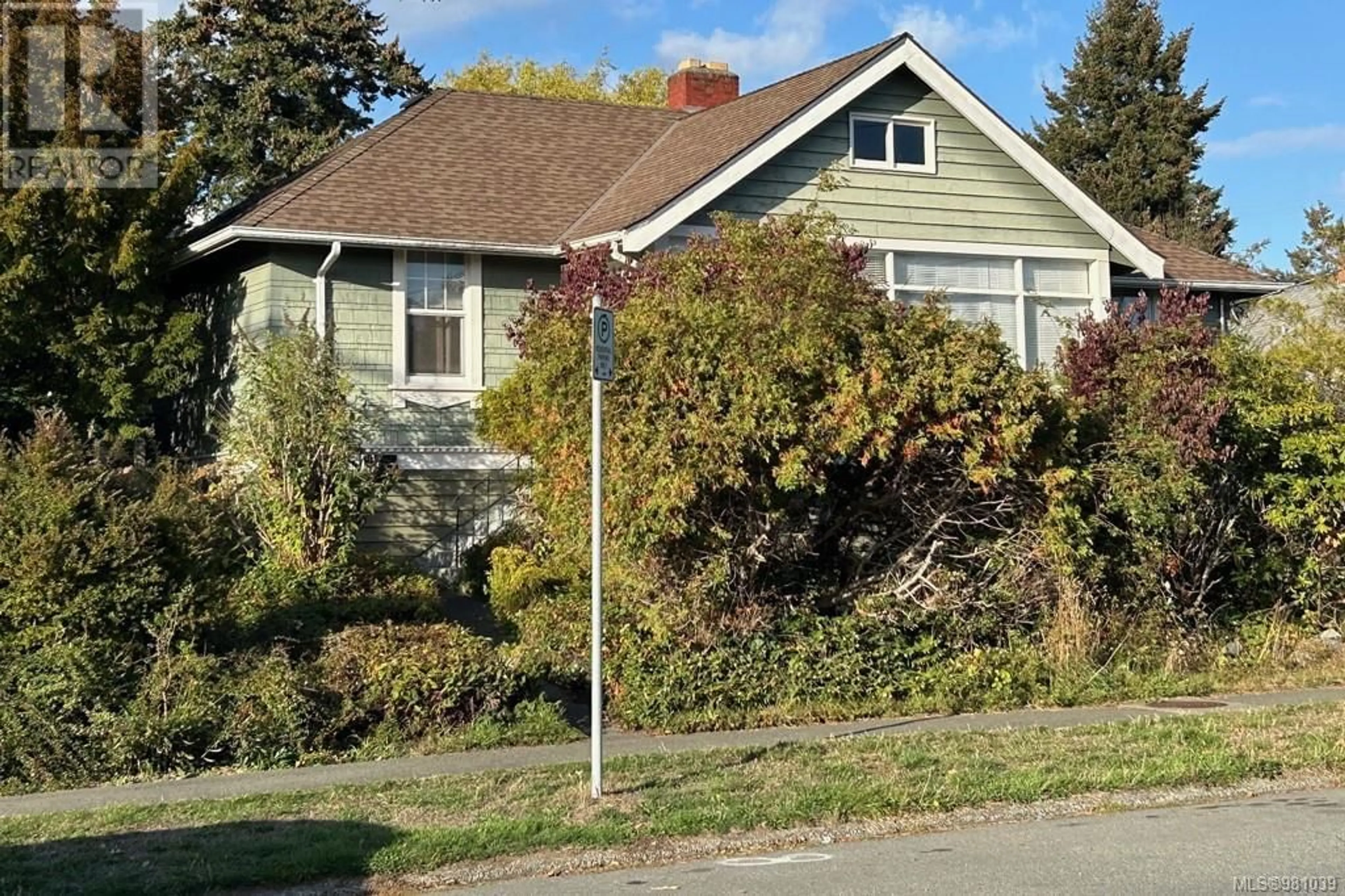 Frontside or backside of a home, the street view for 1360 Lyall St, Esquimalt British Columbia V9A5H8