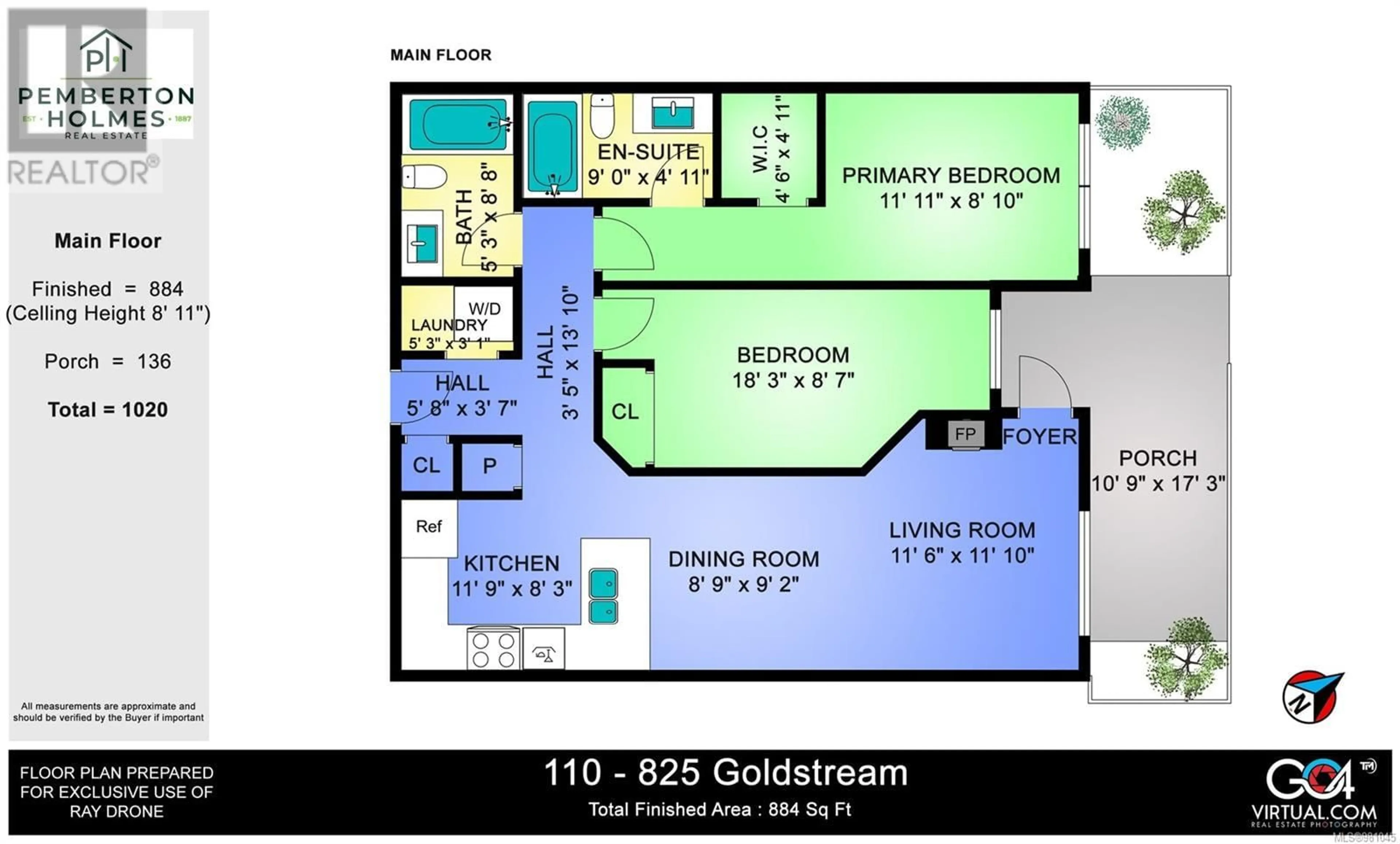 Floor plan for 110 825 Goldstream Ave, Langford British Columbia V9B2X8