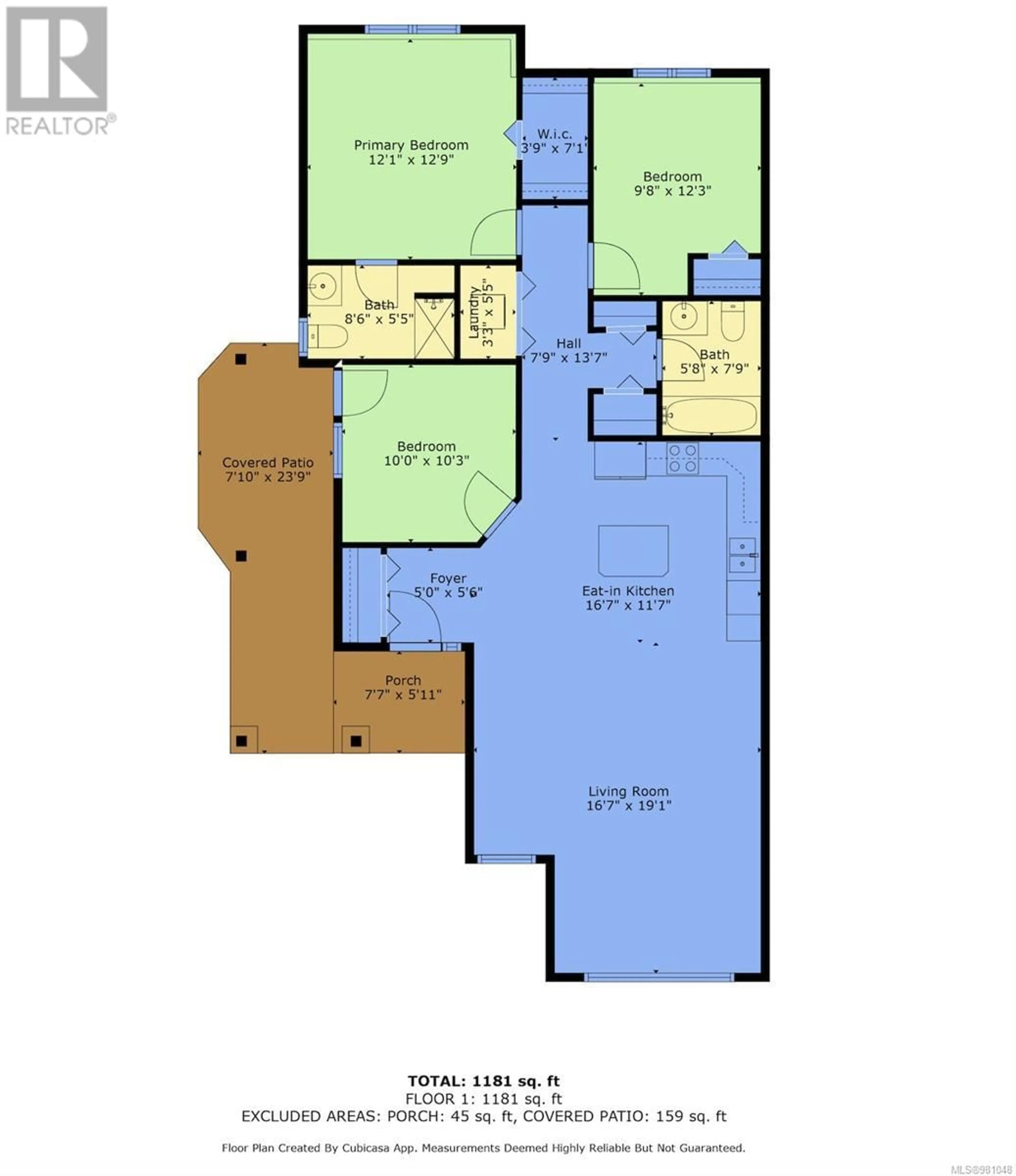 Floor plan for 101 6149 Washington Way, Nanaimo British Columbia V9T0A2