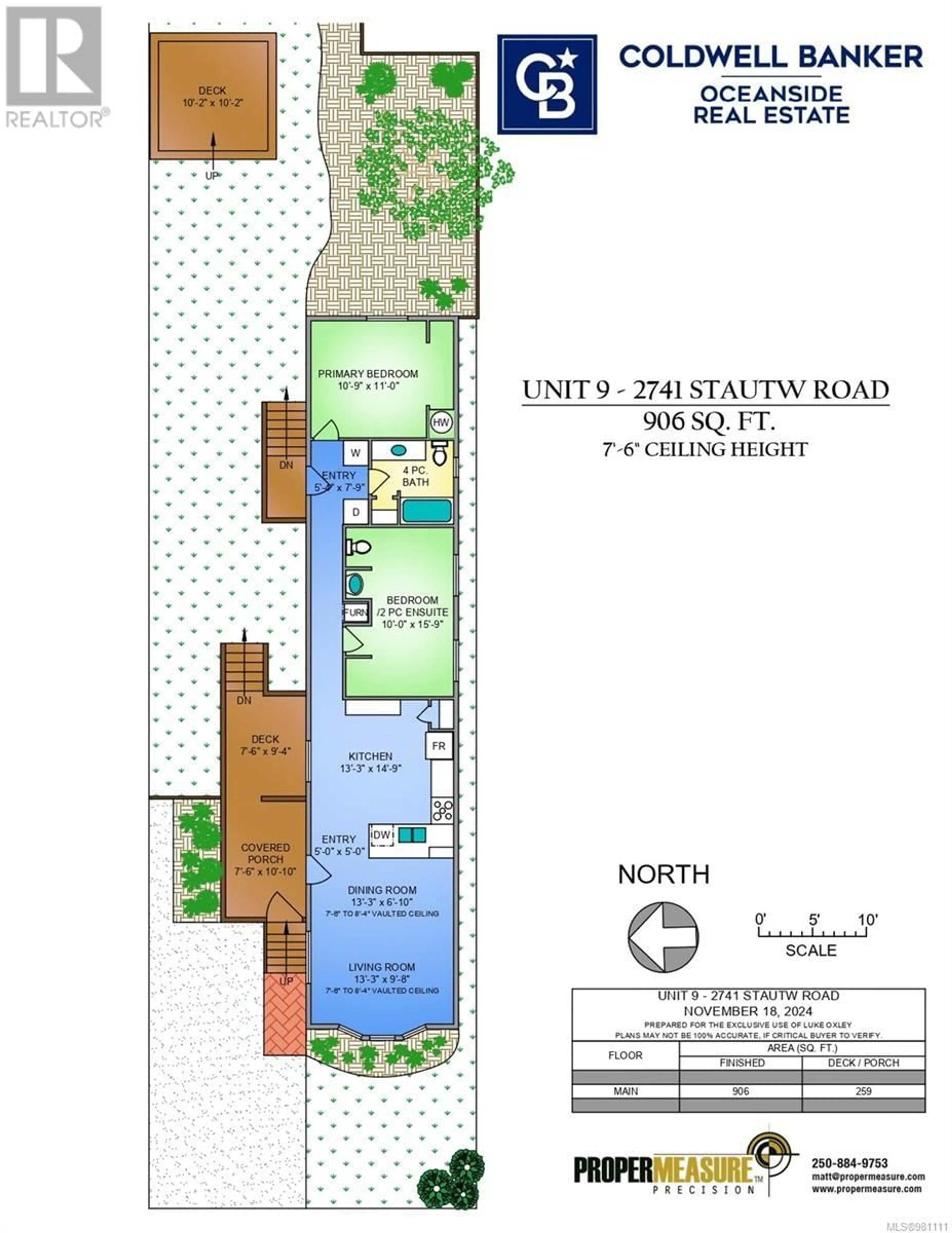 Floor plan for 9 2741 Stautw Rd, Central Saanich British Columbia V8M2E9