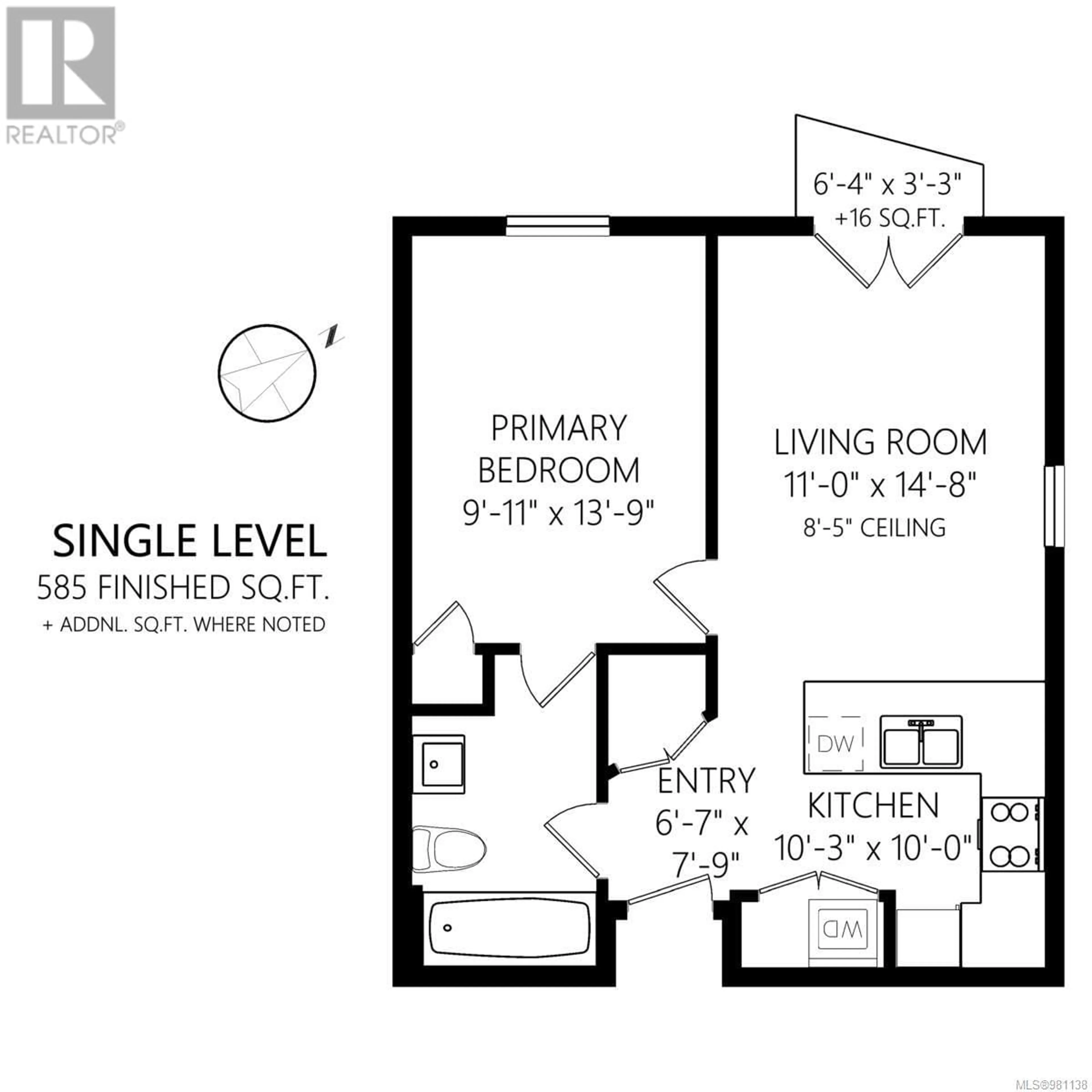 Floor plan for 205 787 Tyee Rd, Victoria British Columbia V9A7R5