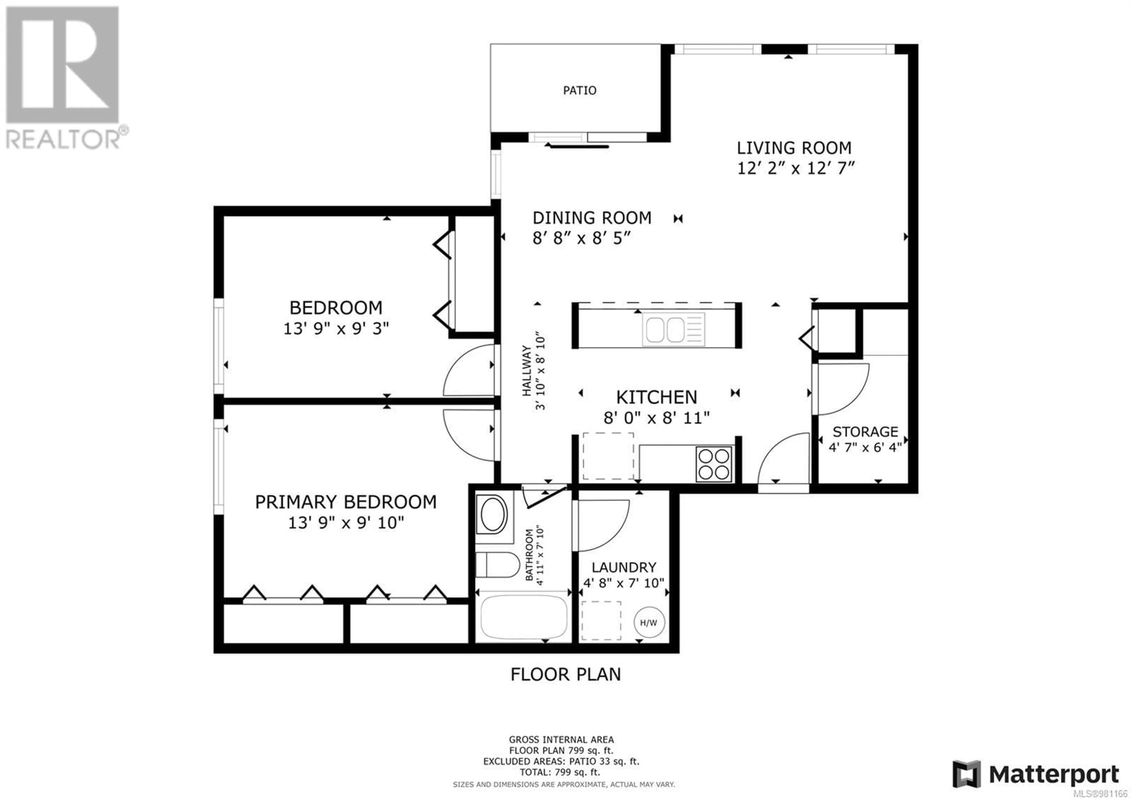 Floor plan for 101 1111 Edgett Rd, Courtenay British Columbia V9N8P2