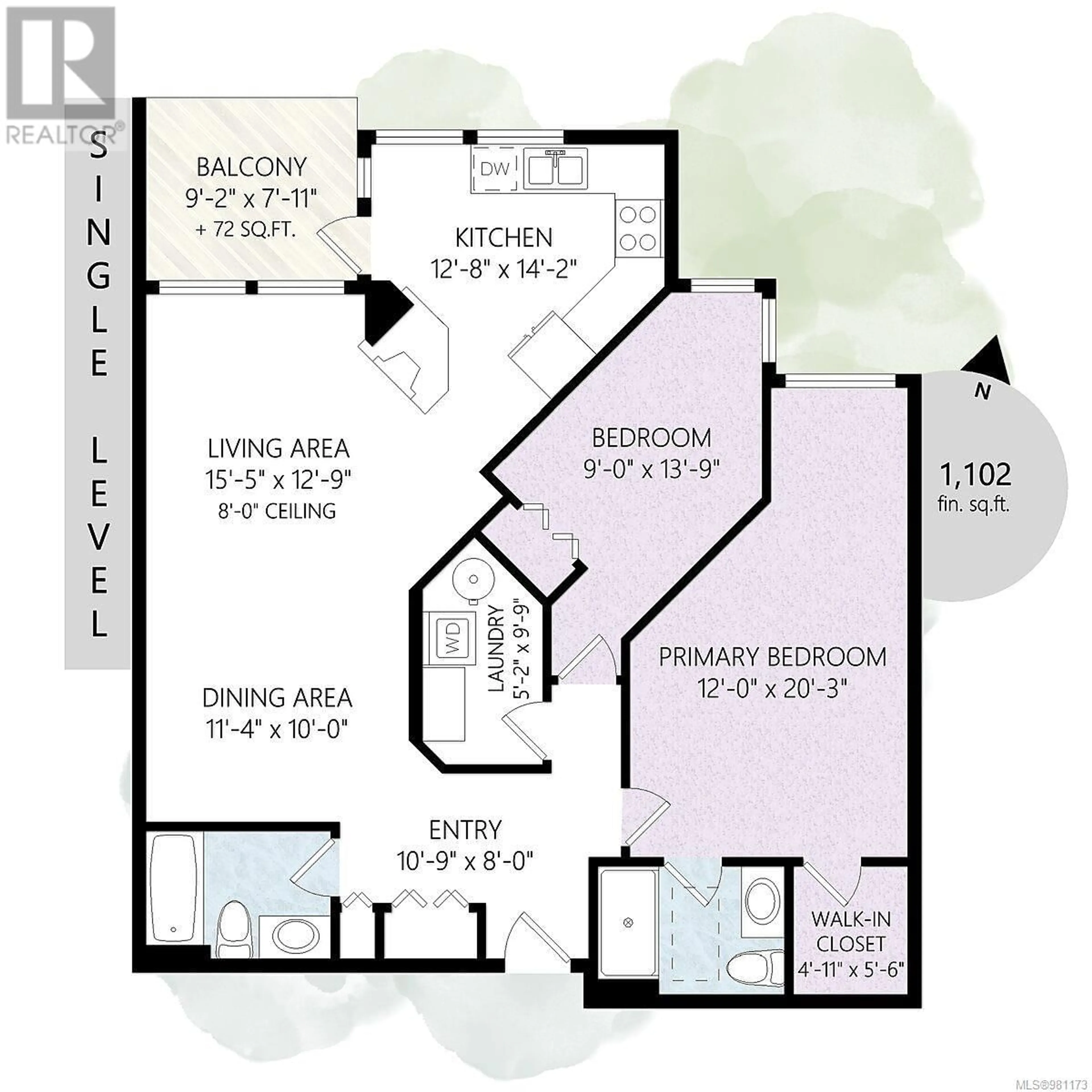 Floor plan for 307 7865 Patterson Rd, Central Saanich British Columbia V8M2C7