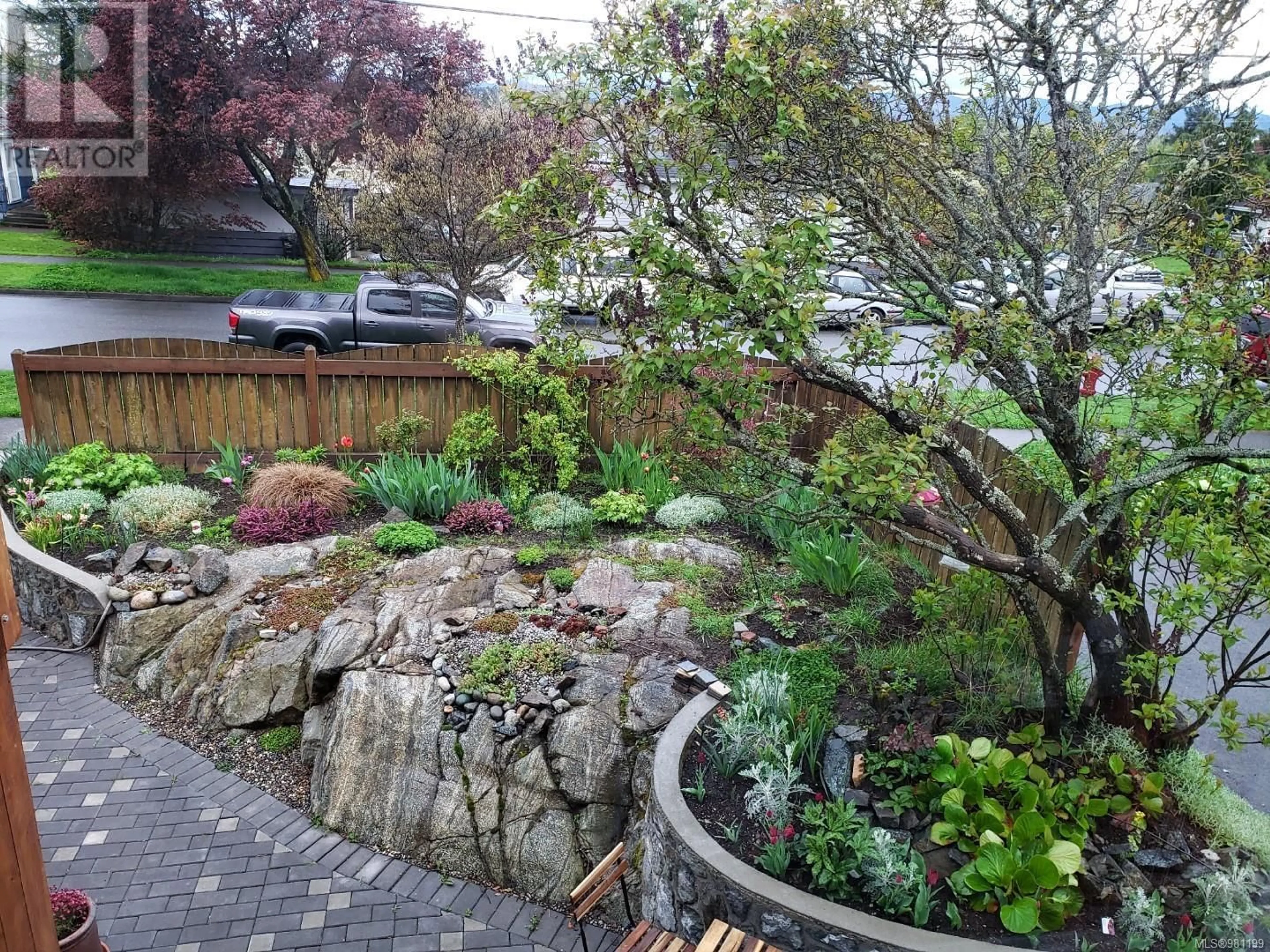 Patio, the fenced backyard for 3143 GLASGOW St, Victoria British Columbia V8X1L8