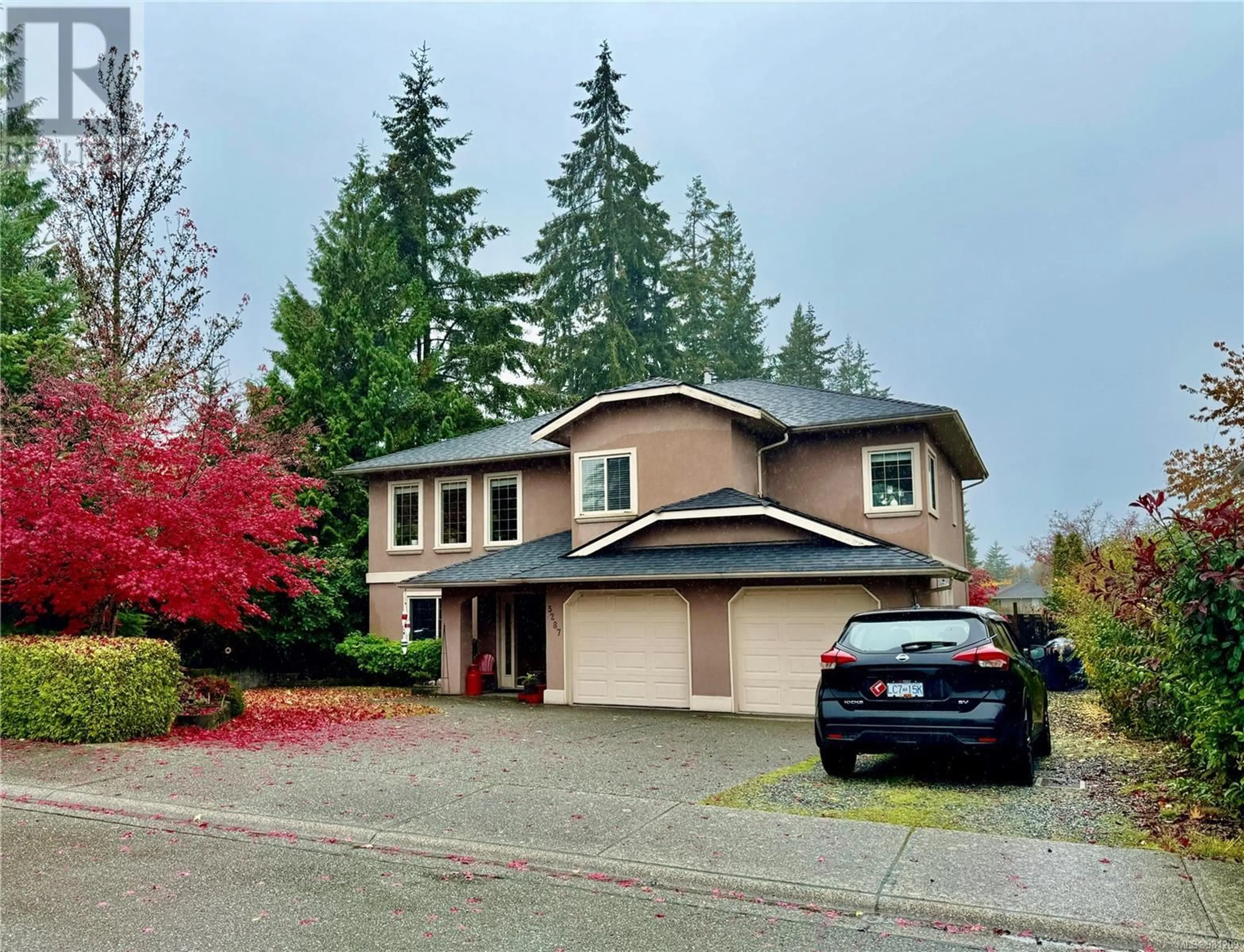 Frontside or backside of a home, the street view for 5287 Crestview Dr, Nanaimo British Columbia V9T5Z8