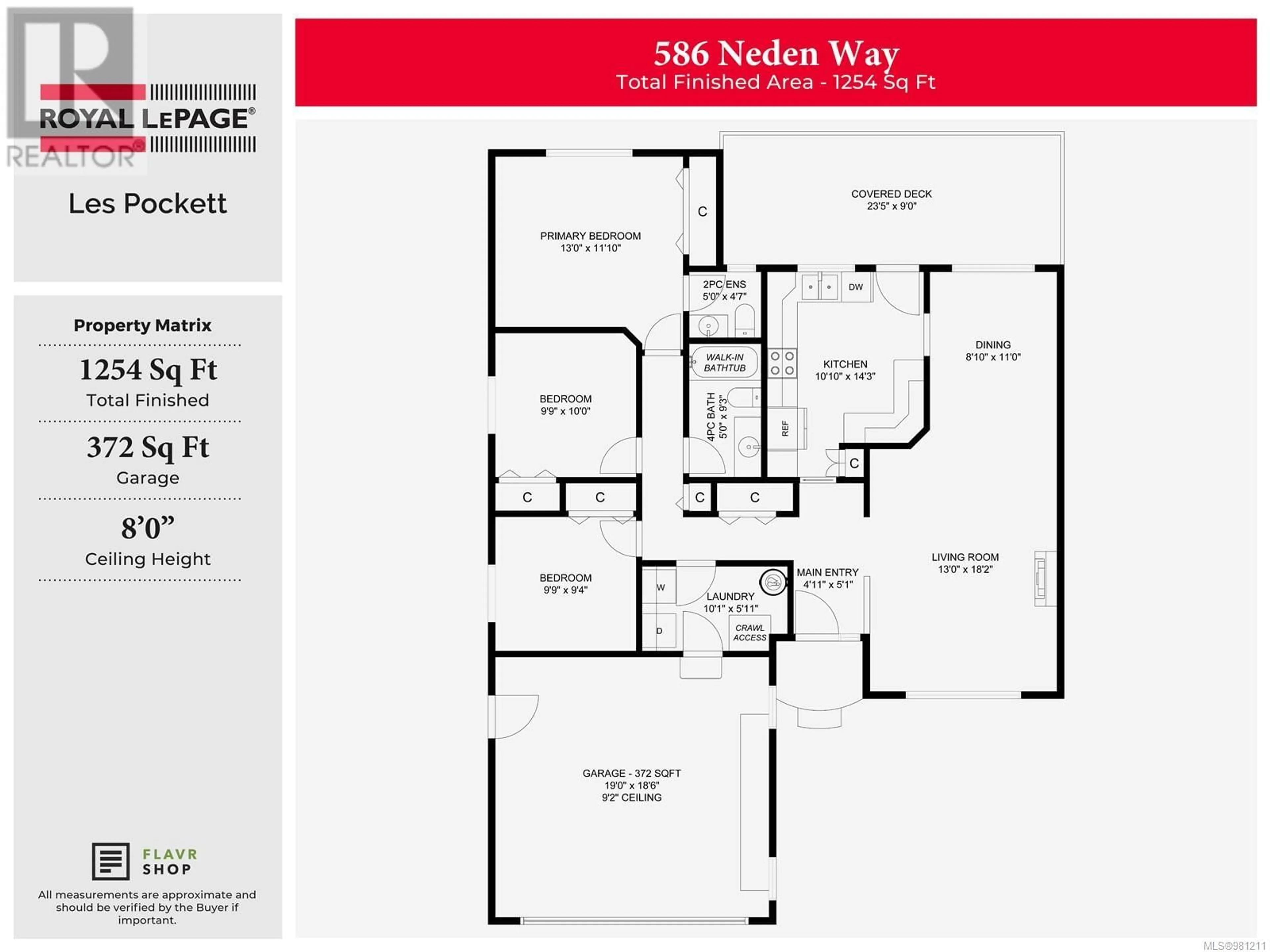 Floor plan for 586 Neden Way, Parksville British Columbia V9P2N3