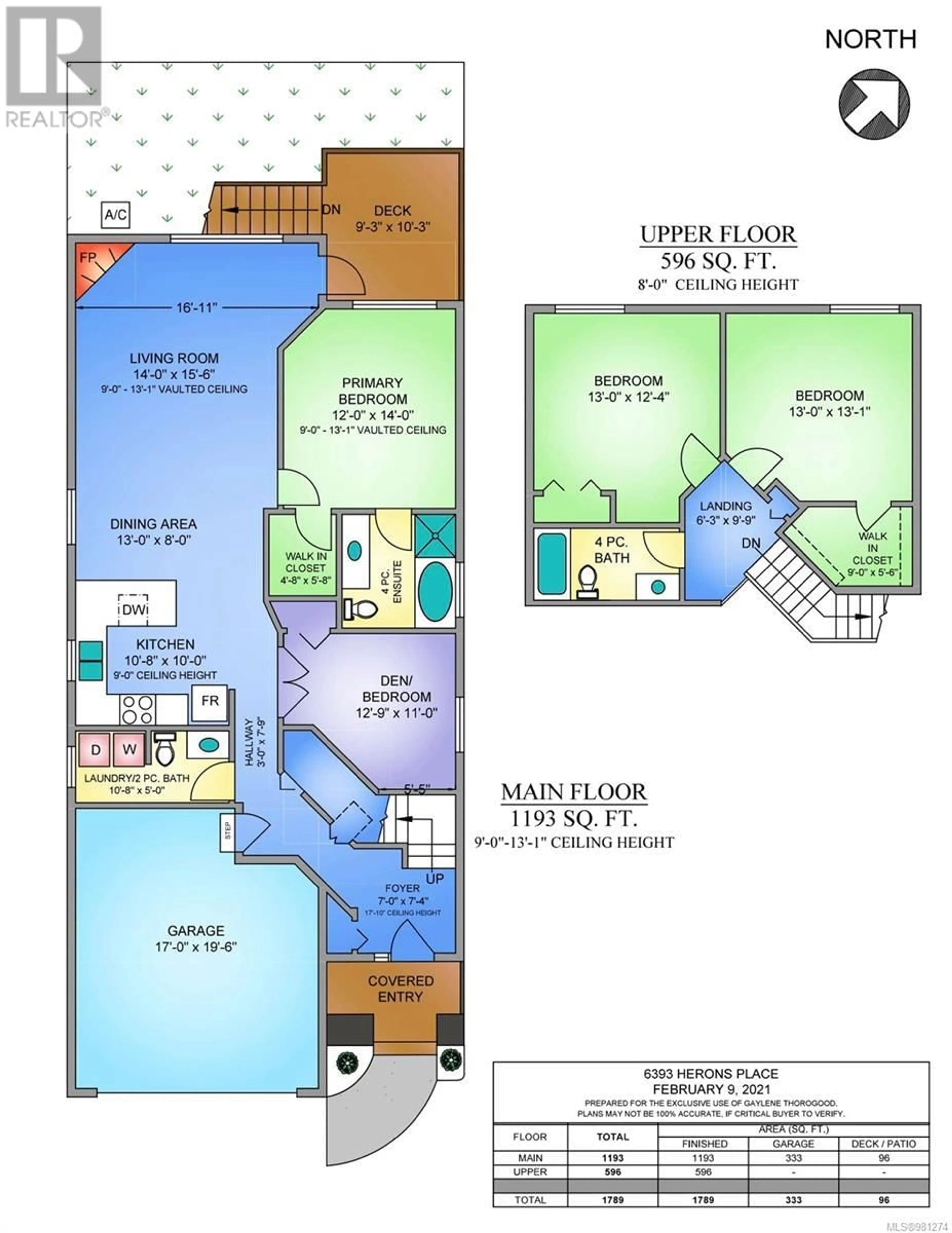 Floor plan for 6393 Herons Pl, Duncan British Columbia V9L6Z3