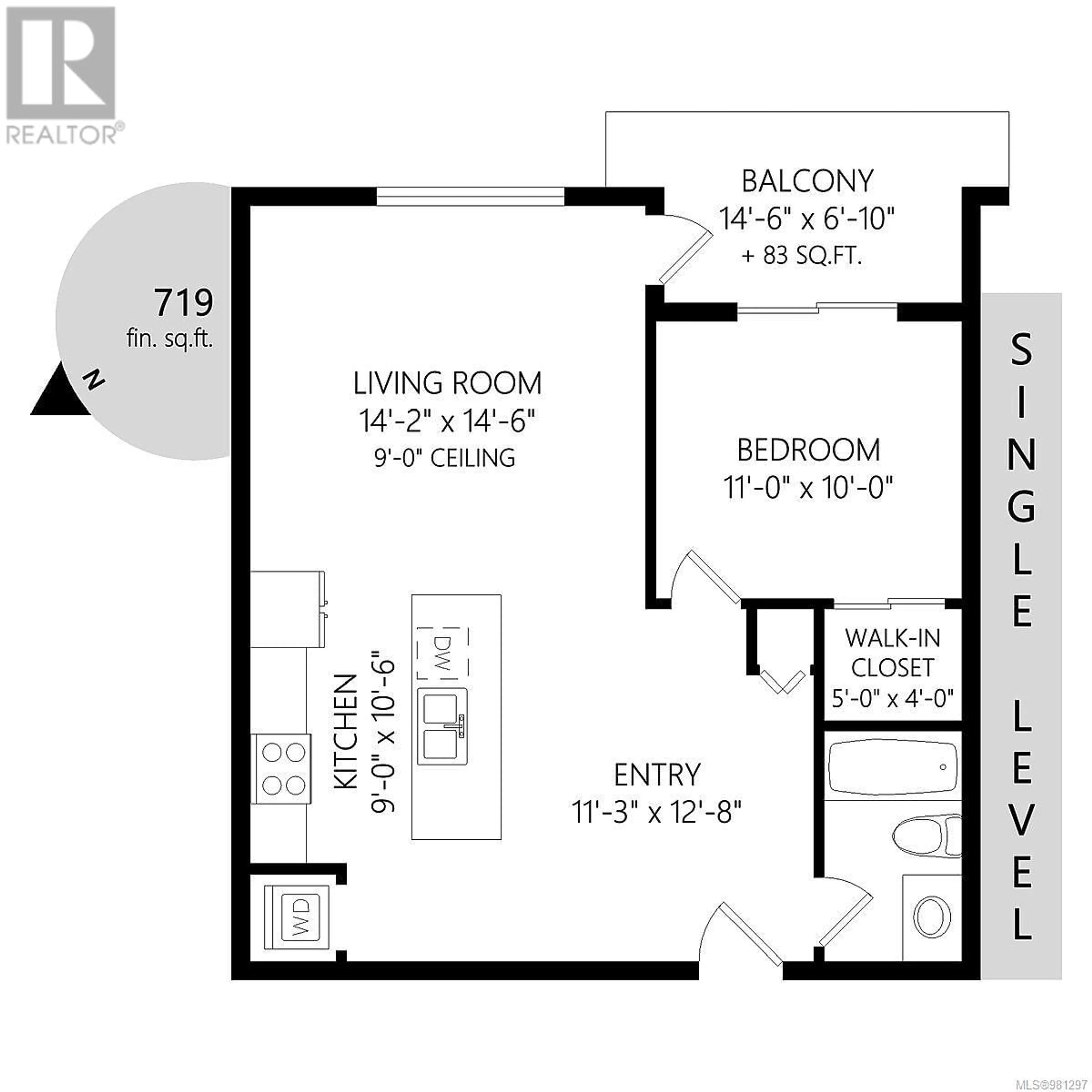 Floor plan for 304 893 Hockley Ave, Langford British Columbia V9B2V8