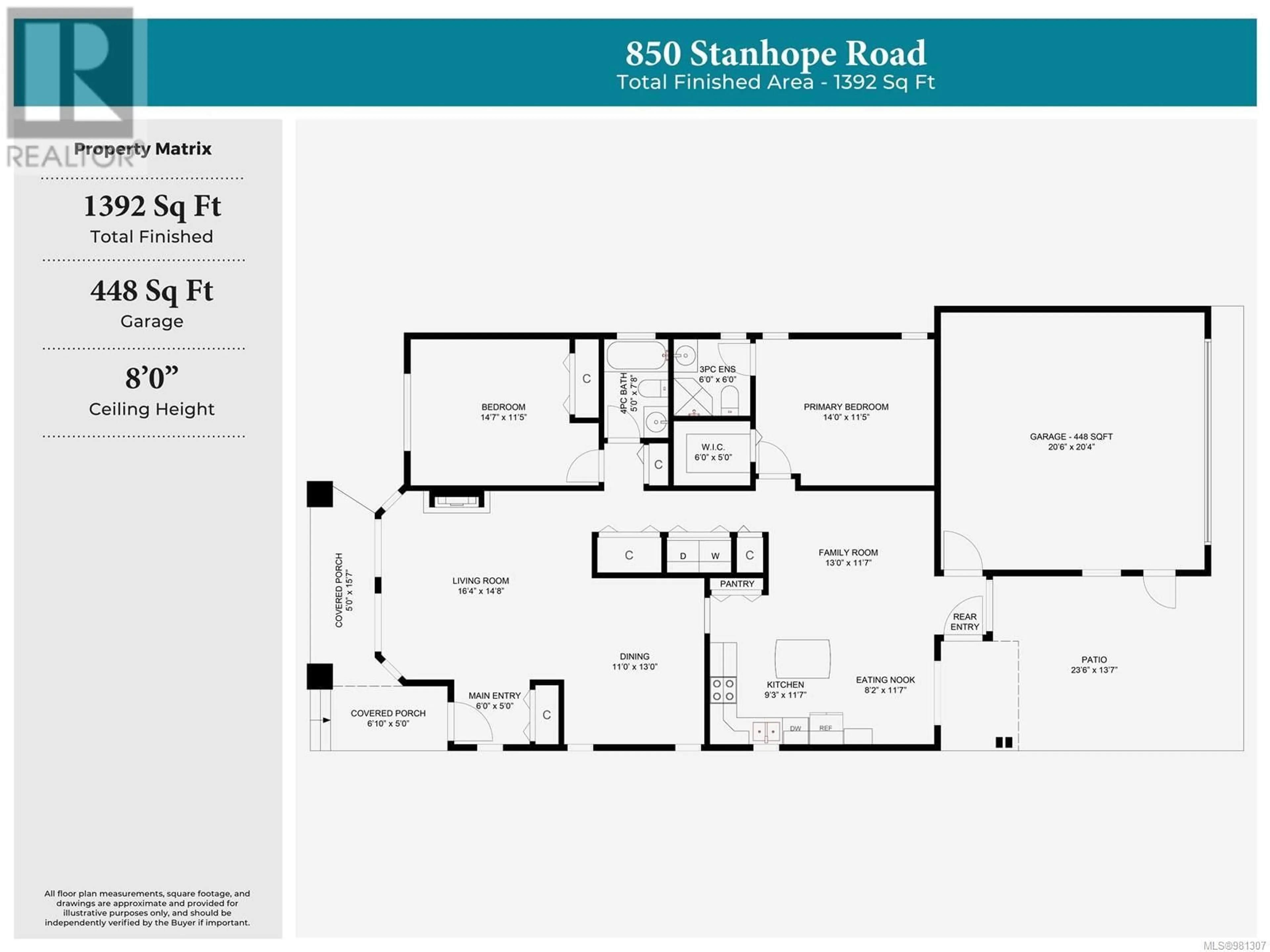 Floor plan for 850 Stanhope Rd, Parksville British Columbia V9T2T7