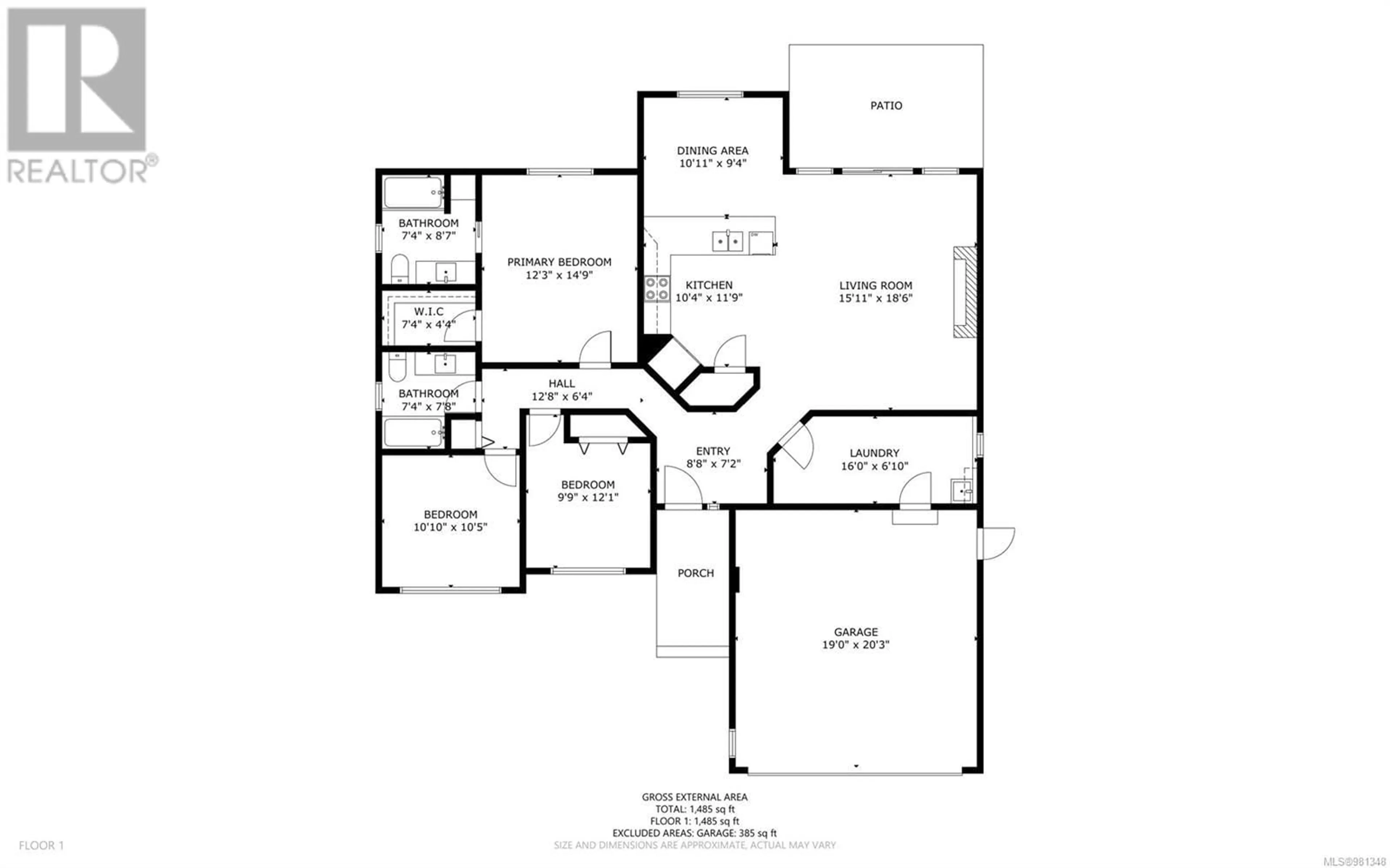 Floor plan for 3840 Discovery Dr, Campbell River British Columbia V9W4X4