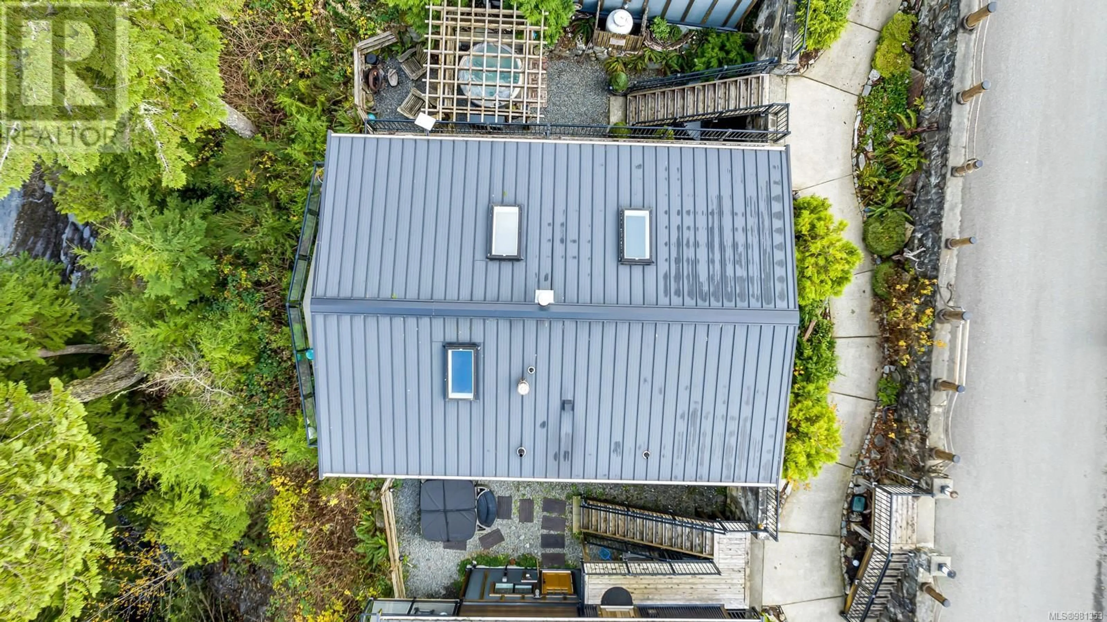A pic from outside/outdoor area/front of a property/back of a property/a pic from drone, unknown for 244 - 6596 BAIRD ROAD, Port Renfrew British Columbia V0S1K0