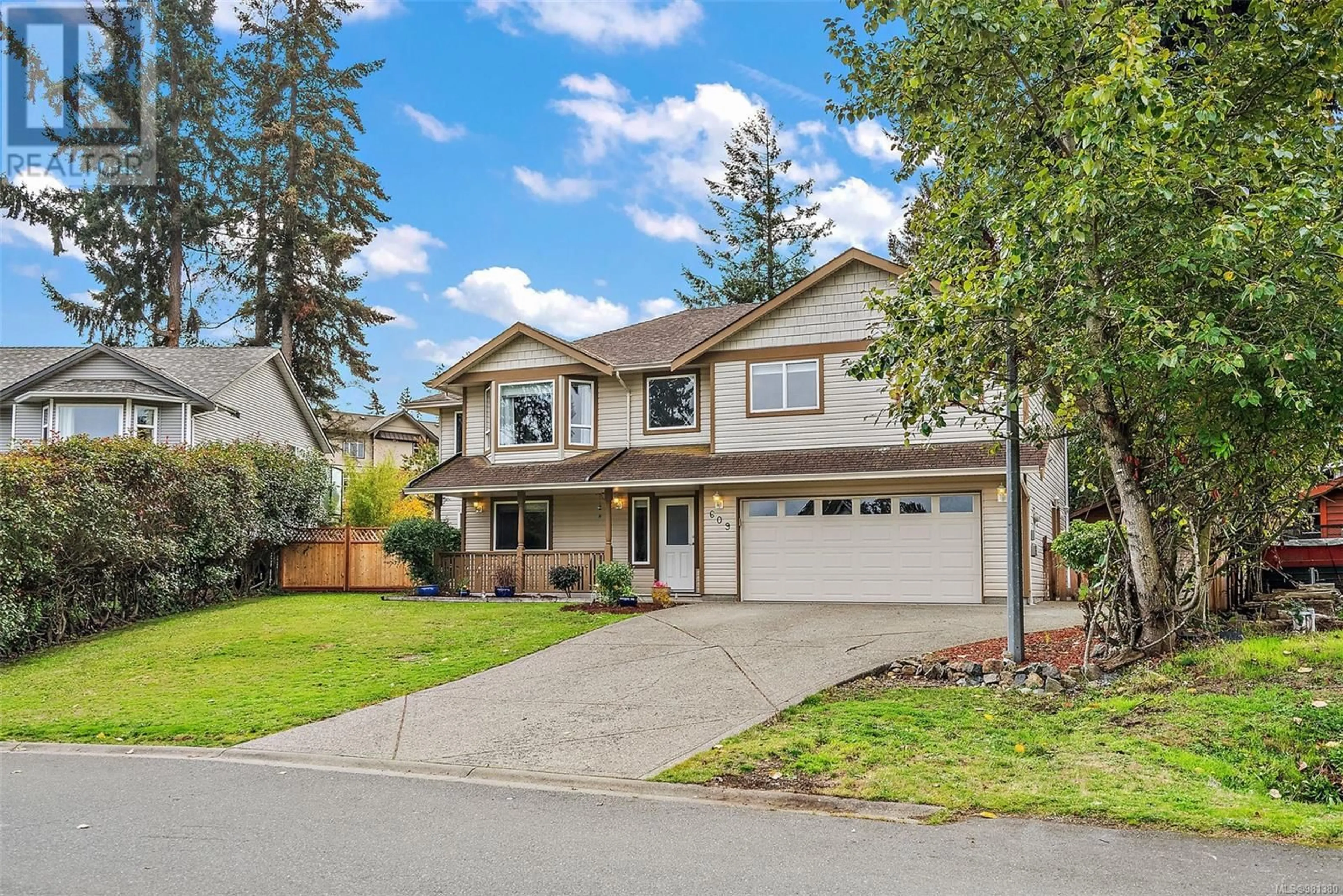 Frontside or backside of a home, the street view for 609 Evans Dr, Colwood British Columbia V9B5E4