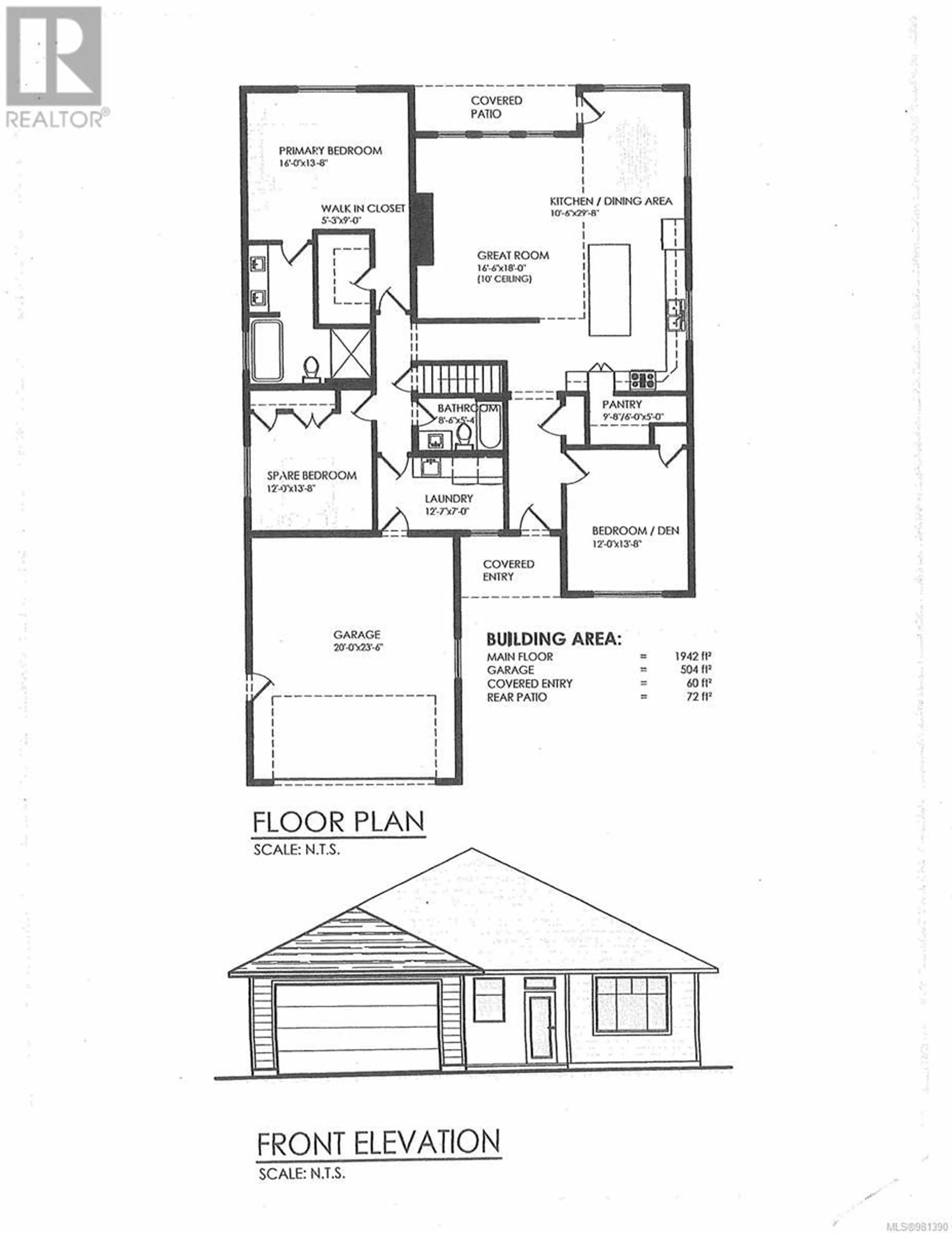 Floor plan for 879 HERCULES PLACE, Comox British Columbia V9M0C8