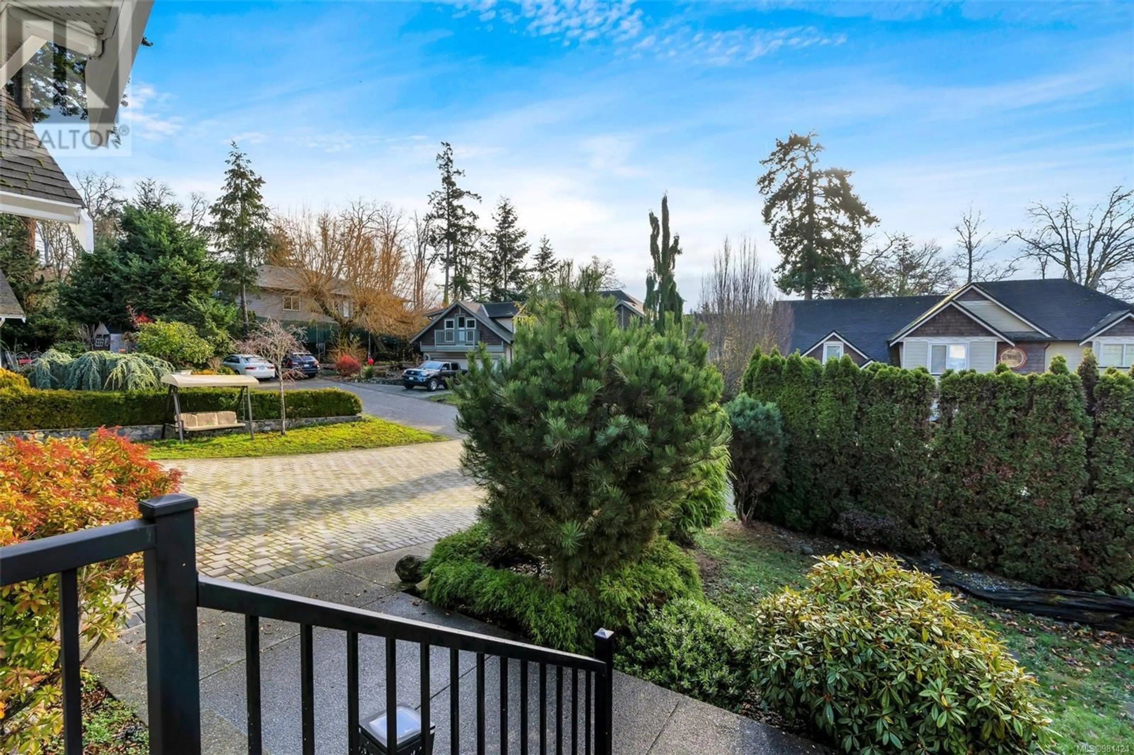 Patio, the fenced backyard for 4097 Braefoot Rd, Saanich British Columbia V8X2B8