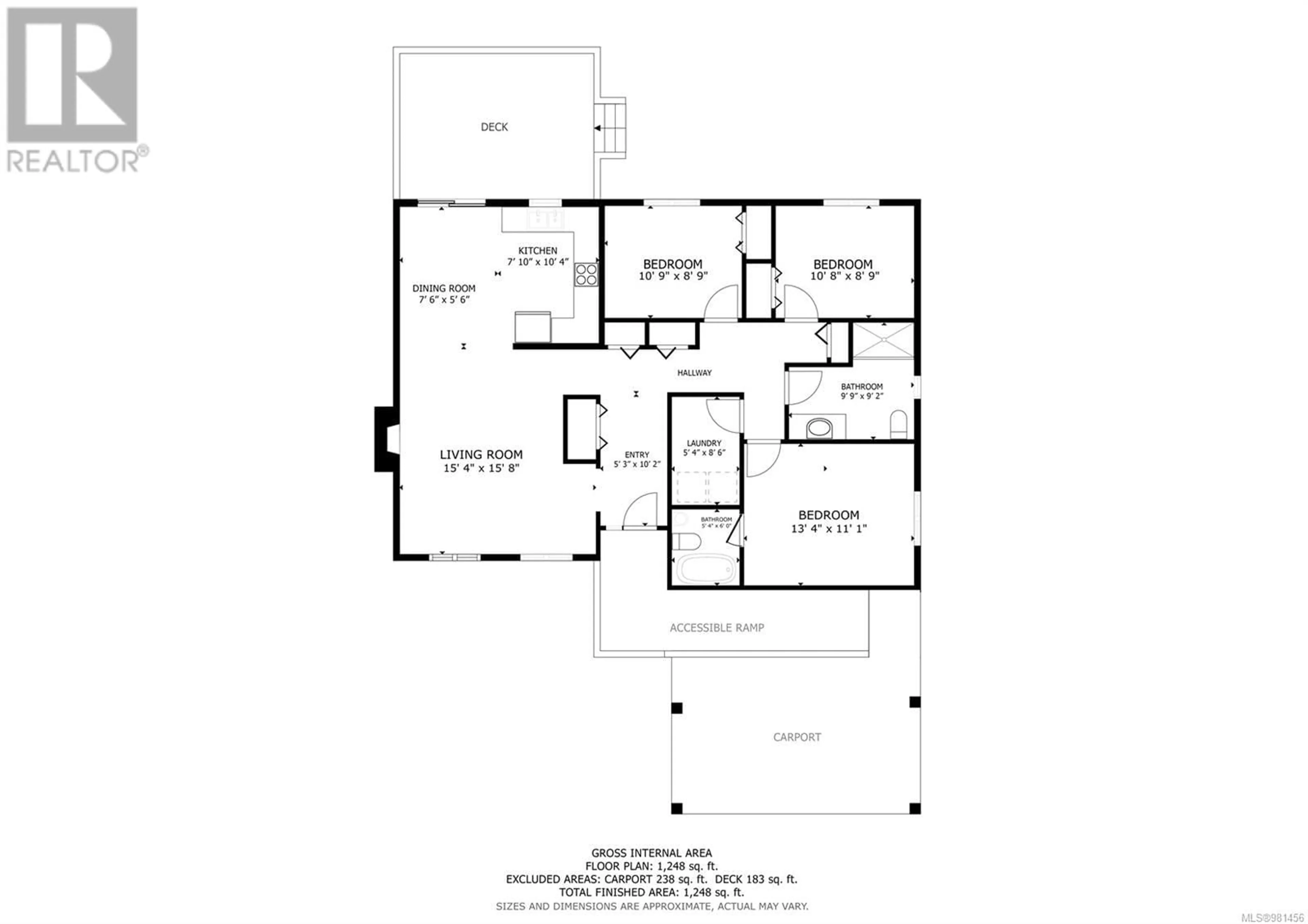 Floor plan for 2098 ALBEA Rd, Campbell River British Columbia V9W6T4