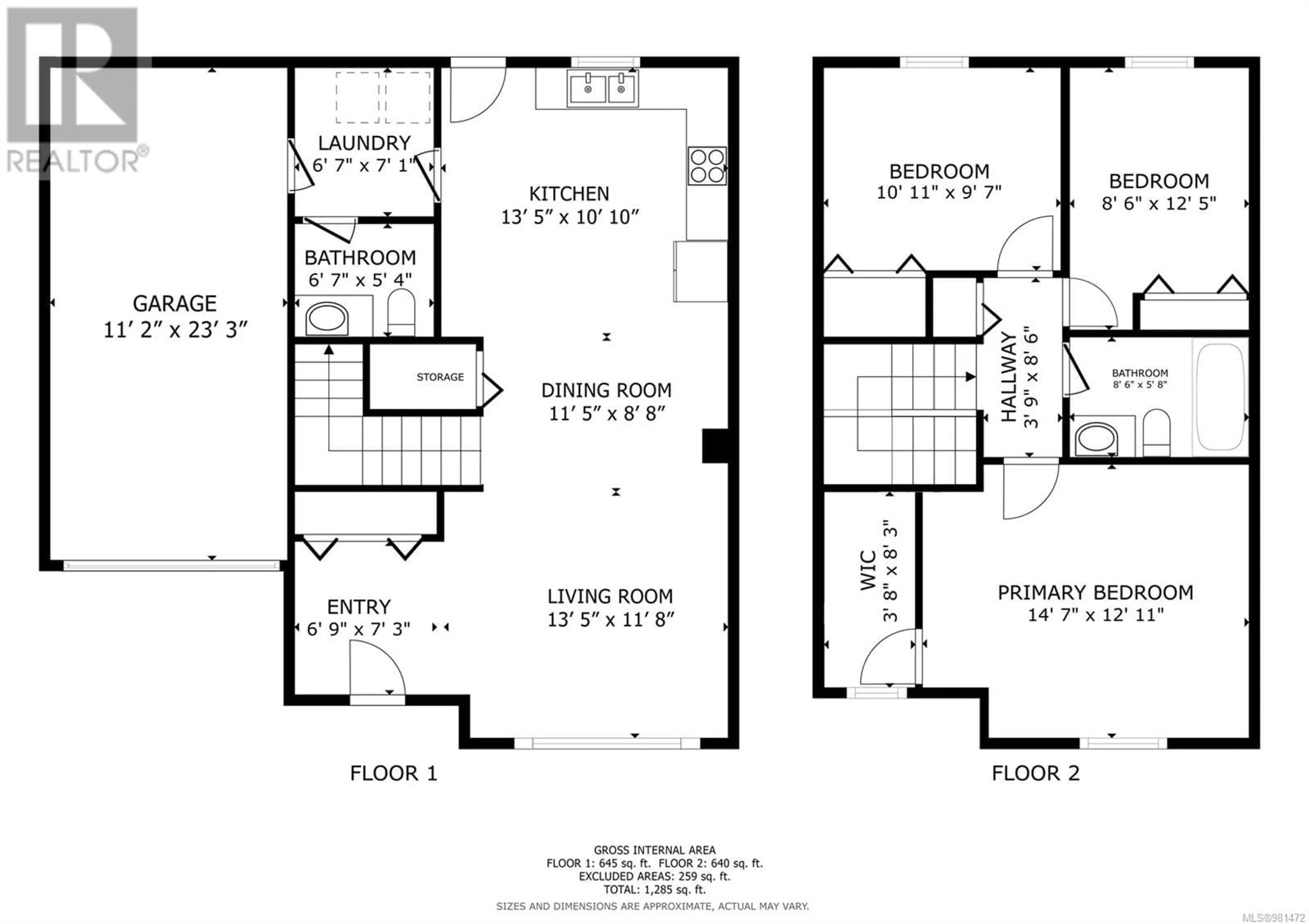 Floor plan for 26 1120 Evergreen Rd, Campbell River British Columbia V9W0B1