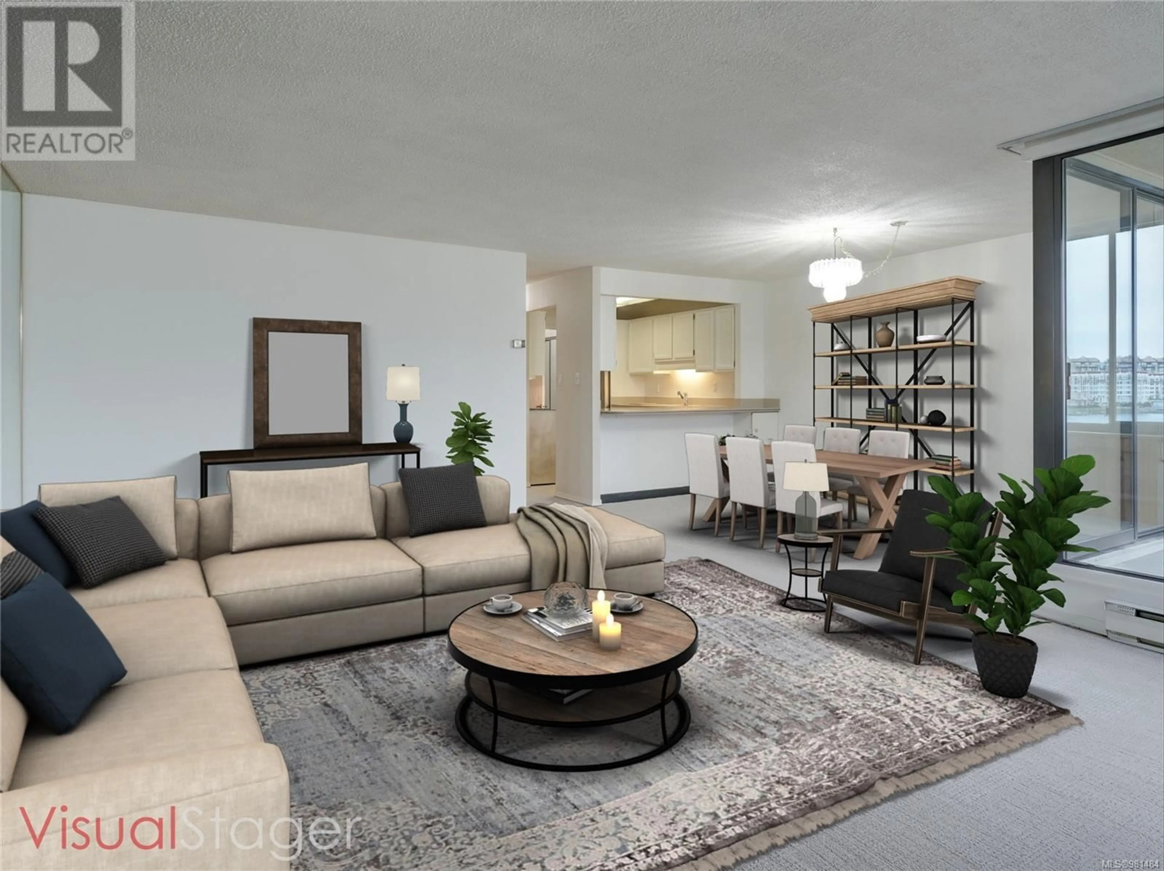 Living room, carpet floors for 401 640 Montreal St, Victoria British Columbia V8V1Z8