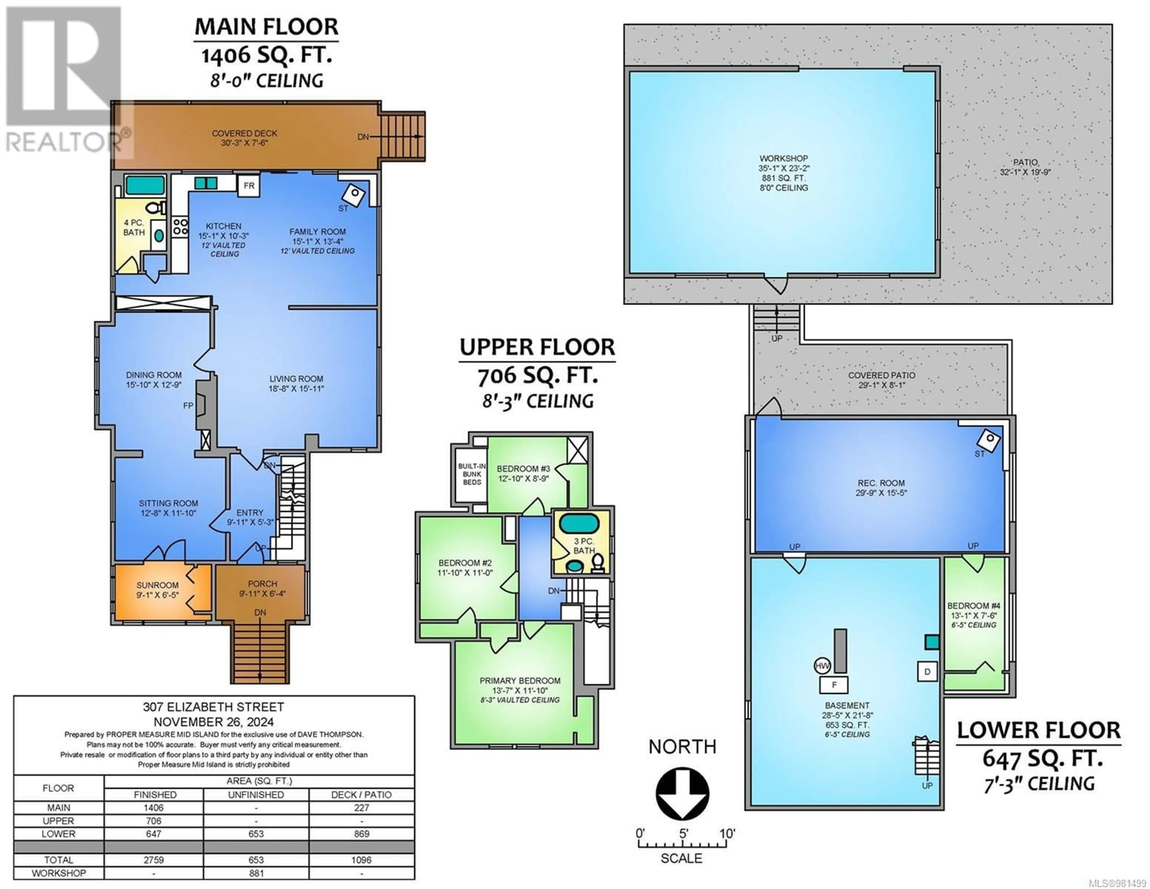 Floor plan for 307 Elizabeth St, Nanaimo British Columbia V9R3C5