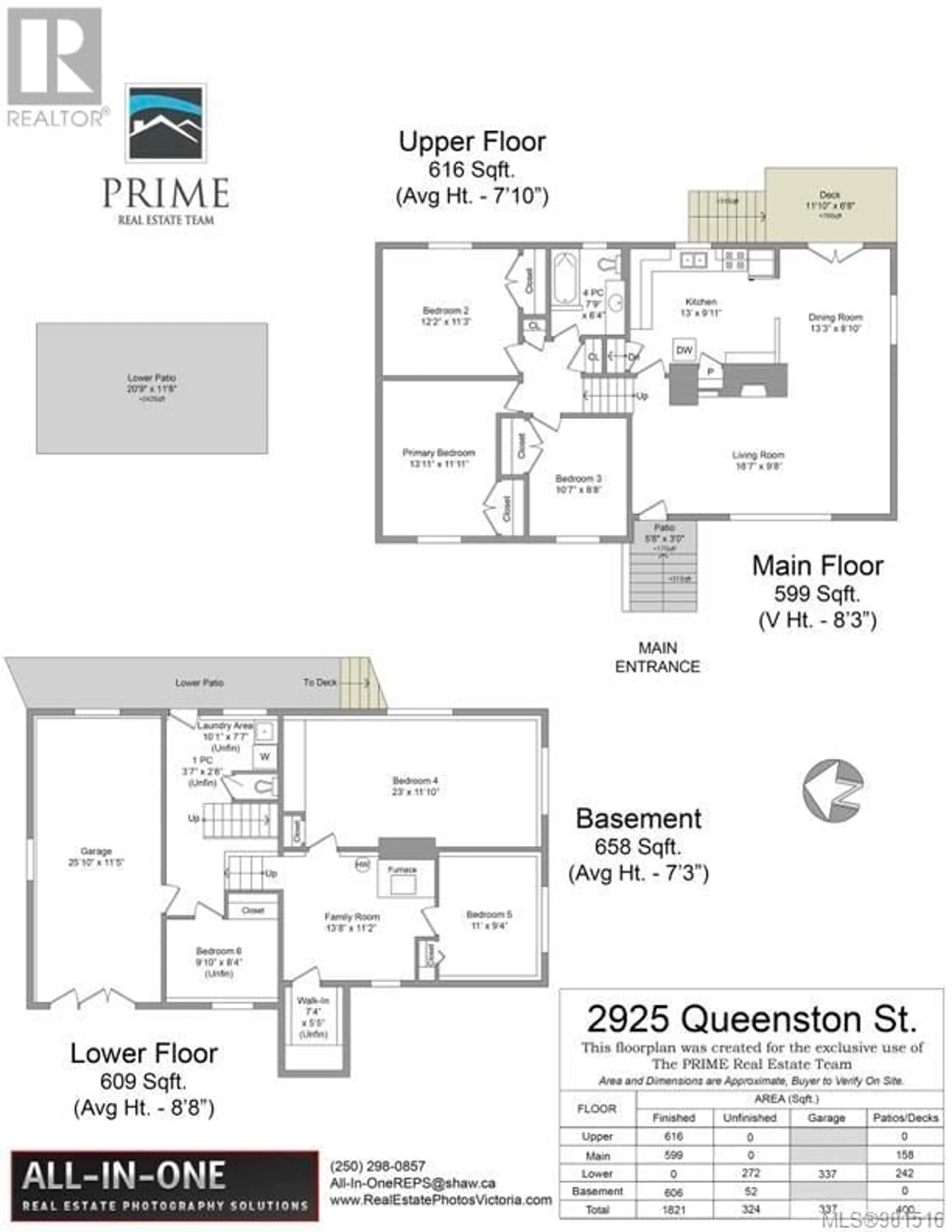 Floor plan for 2925 Queenston St, Saanich British Columbia V8R4P4