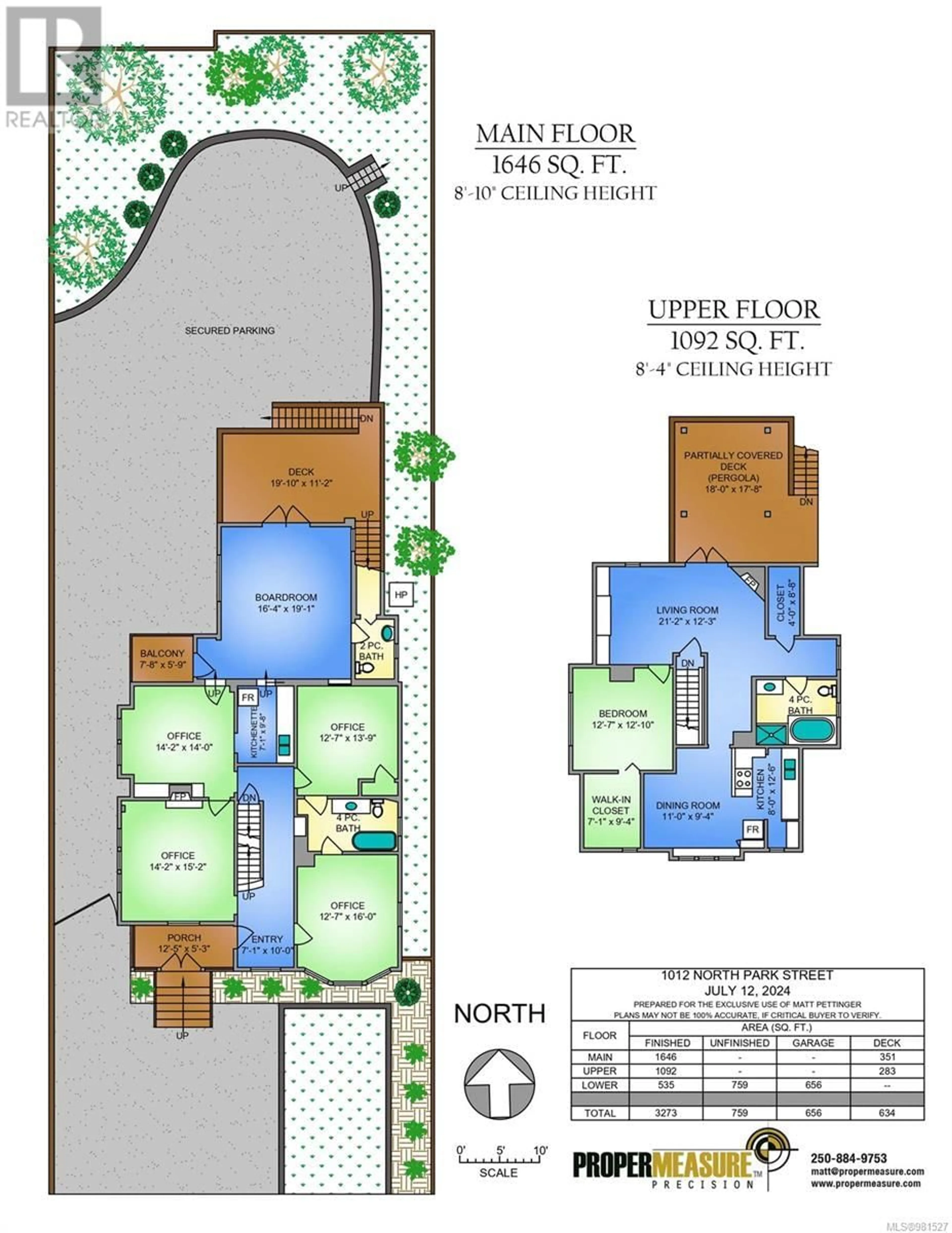 Floor plan for 1012 NORTH PARK STREET, Victoria British Columbia V8T1C6