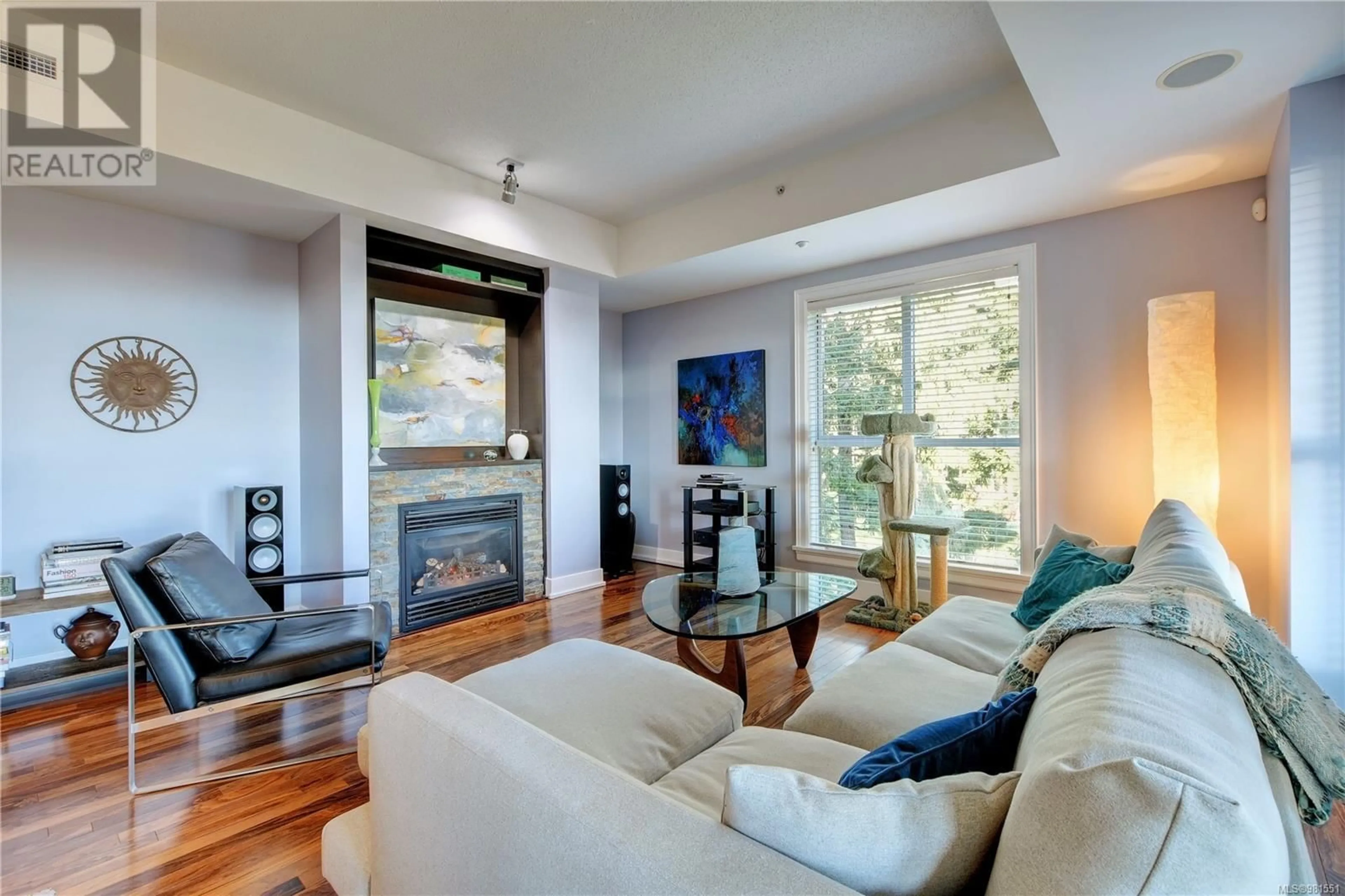 Living room, wood floors for 701 1400 LYNBURNE Pl, Langford British Columbia V9B0A4