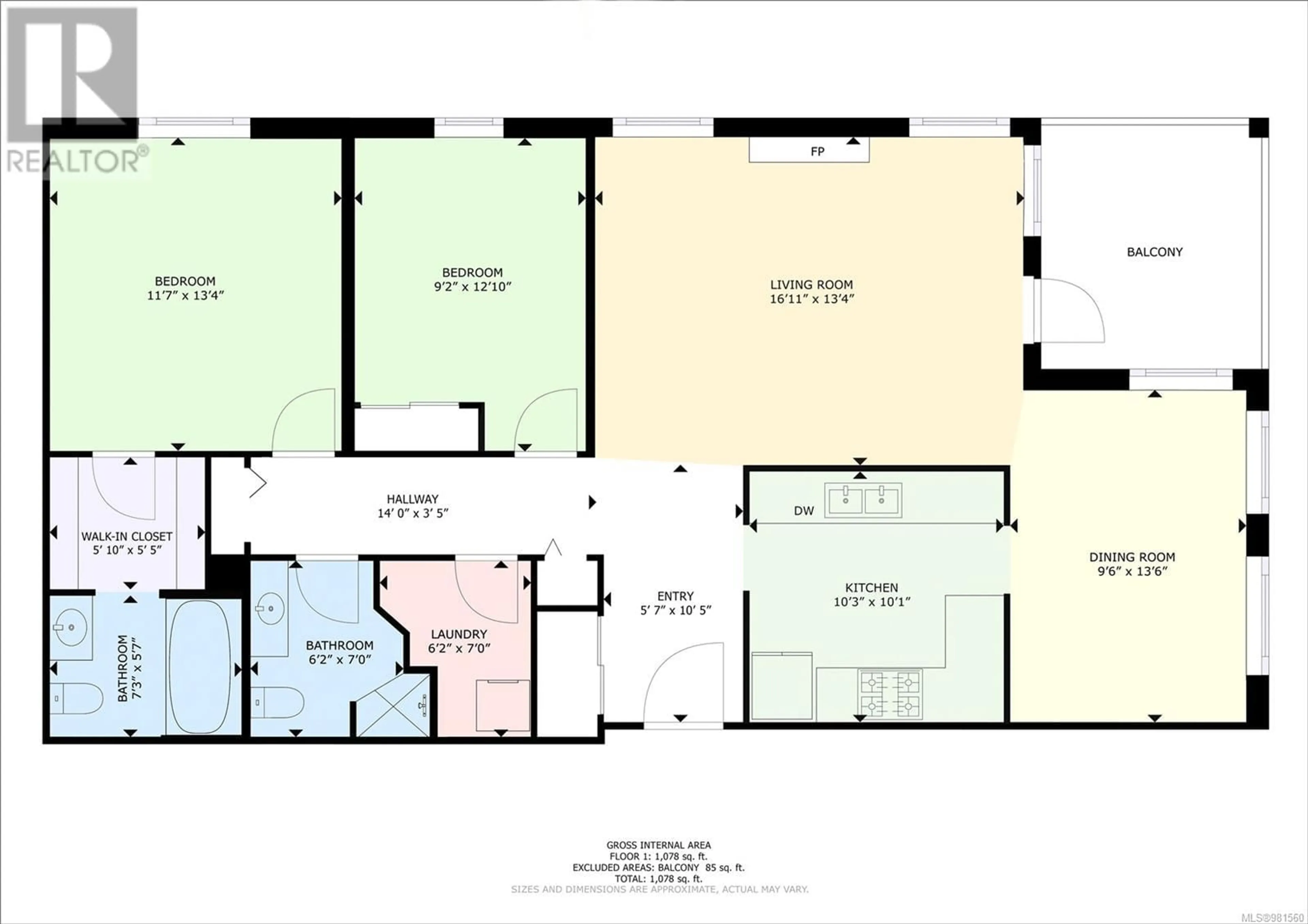 Floor plan for 413 280 Dogwood St S, Campbell River British Columbia V9W6Y7