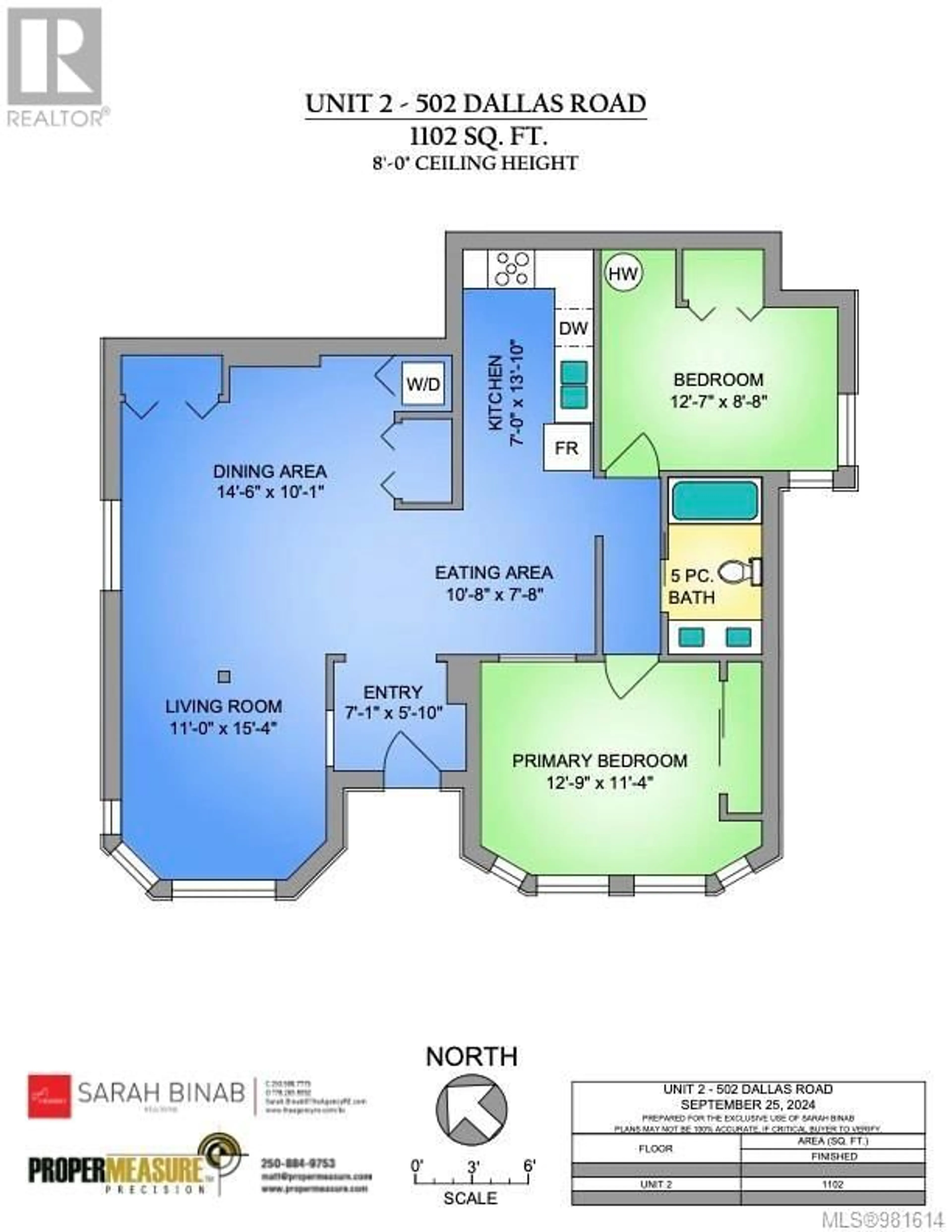 Floor plan for 2 502 Dallas Rd, Victoria British Columbia V8V1B2