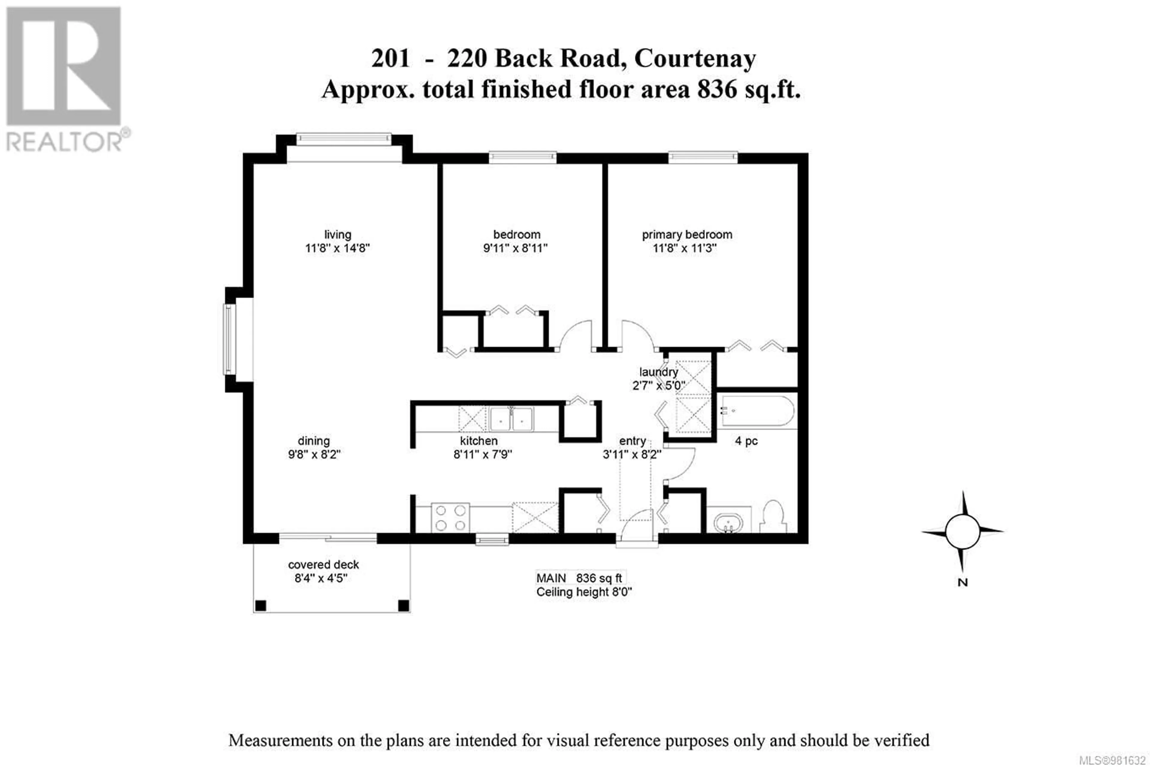 Floor plan for 201 220 Back Rd, Courtenay British Columbia V9N3W6