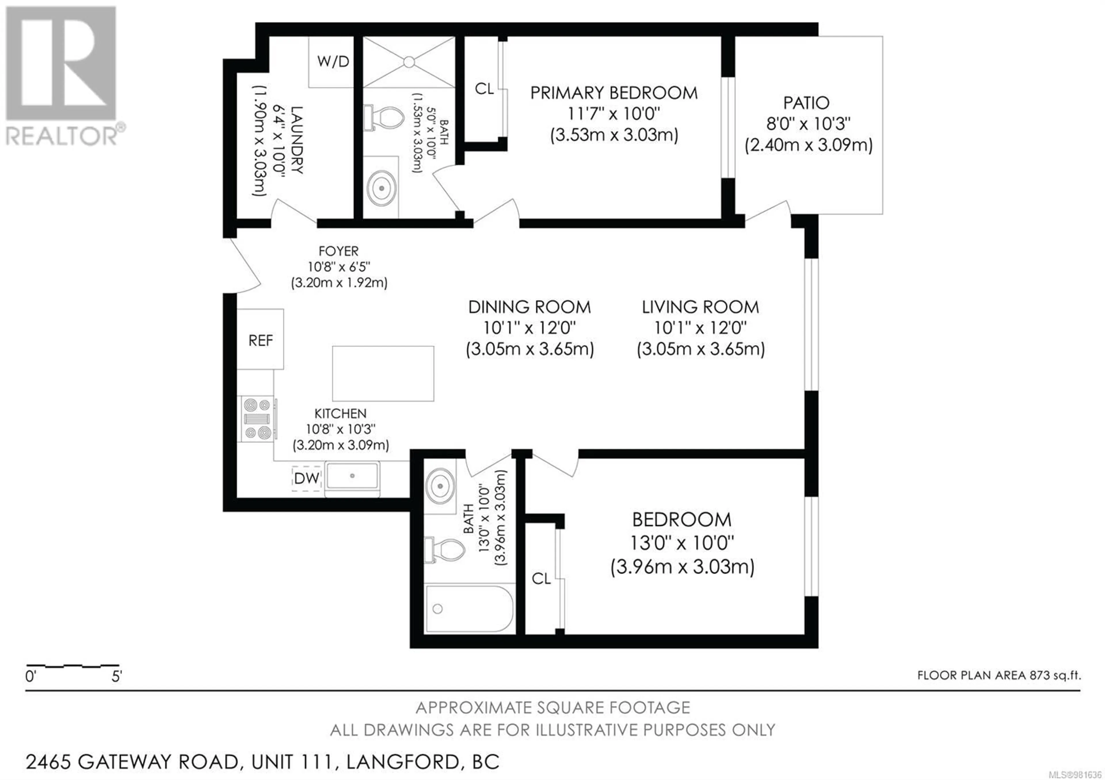 Floor plan for 111 2465 Gateway Rd, Langford British Columbia V9B6R1