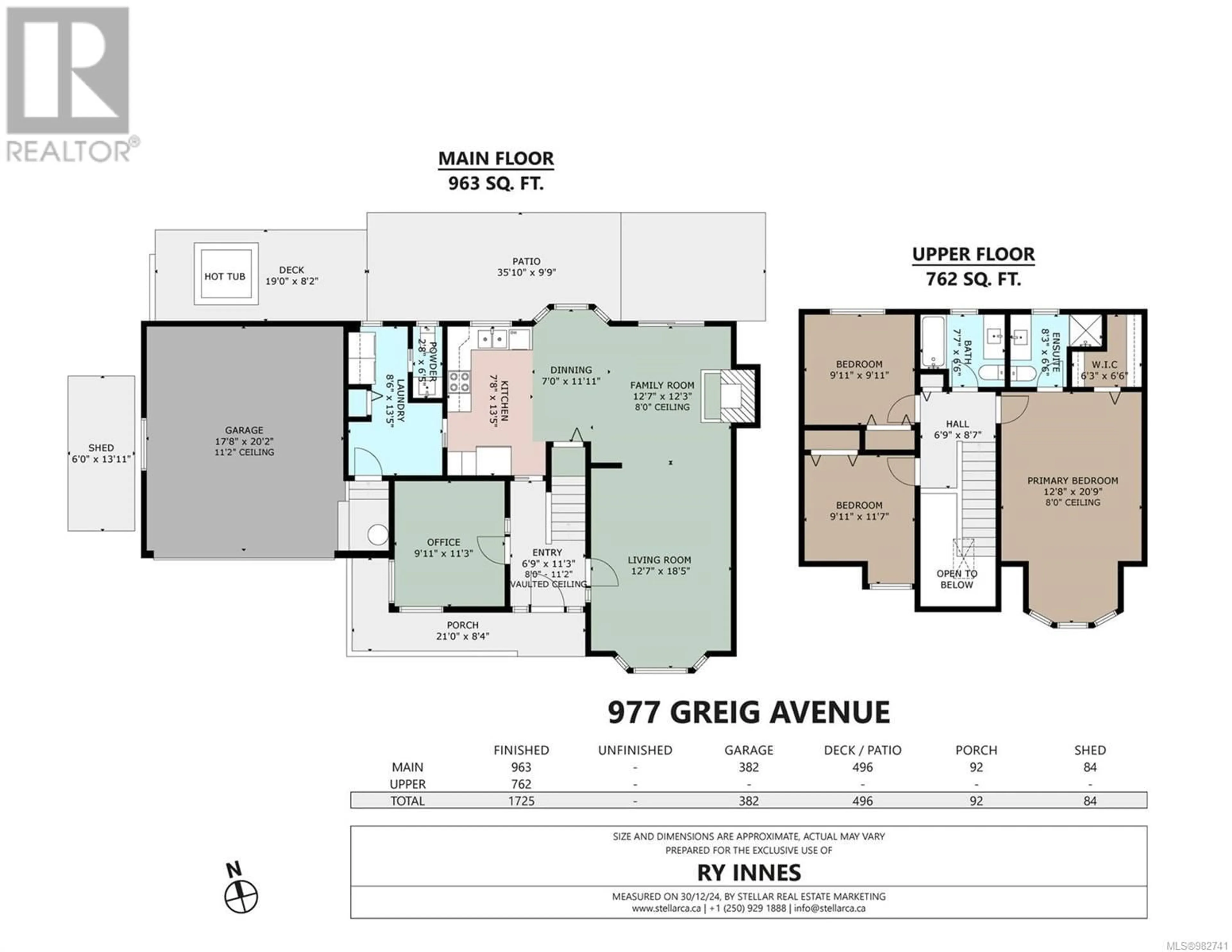 Floor plan for 977 Greig Ave, Central Saanich British Columbia V8M1A1