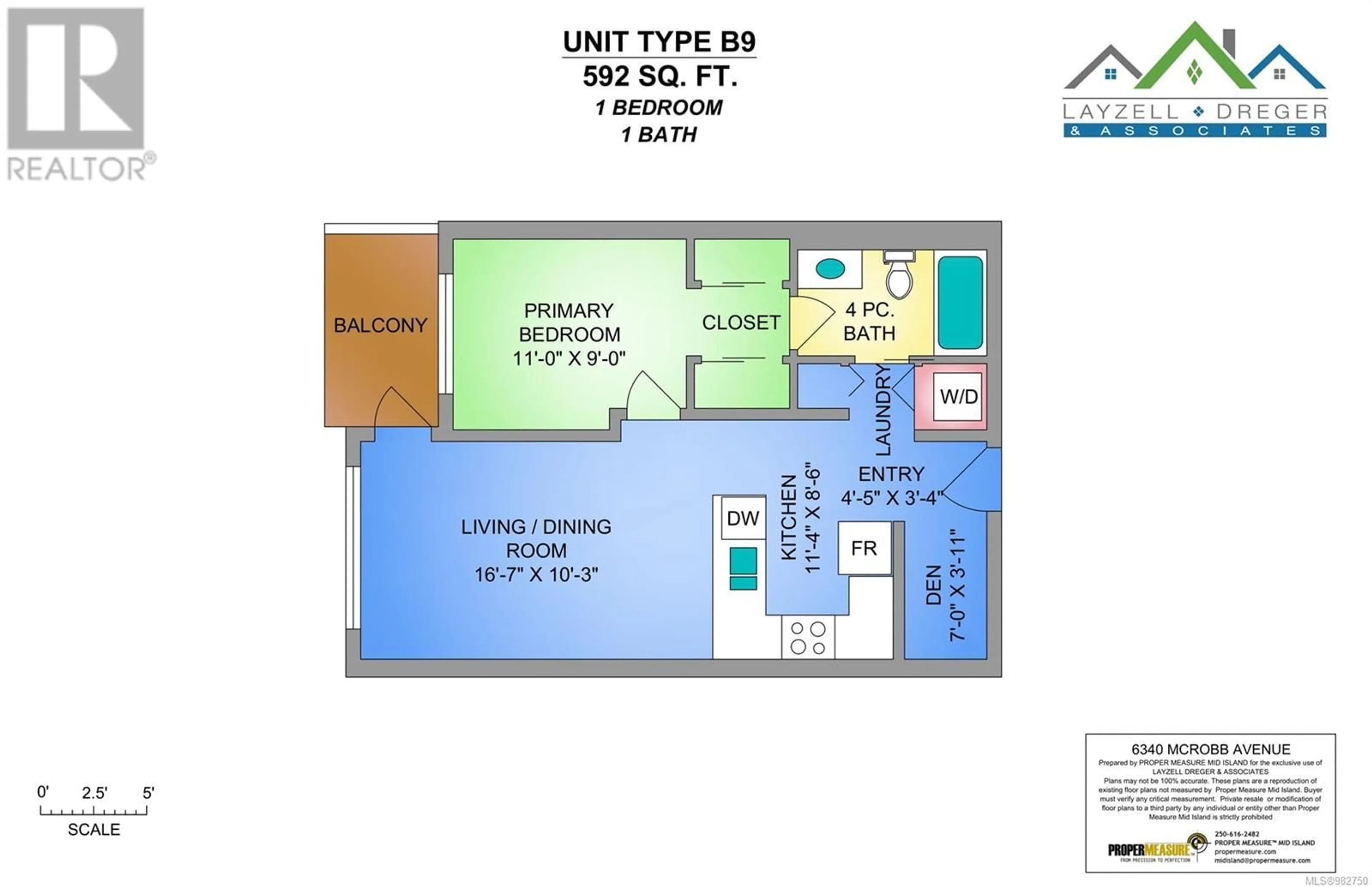 Floor plan for 406 6340 McRobb Ave, Nanaimo British Columbia V9V1L2