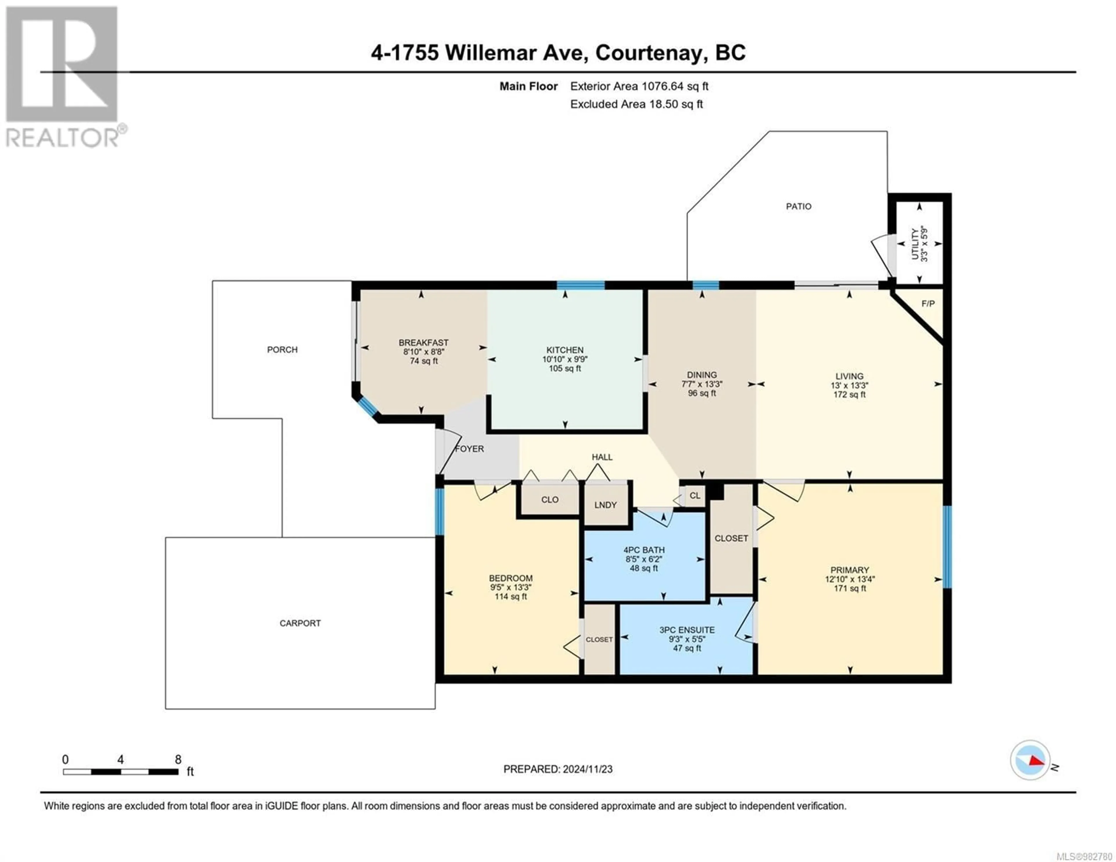 Floor plan for 4 1755 Willemar Ave, Courtenay British Columbia V9N3M5