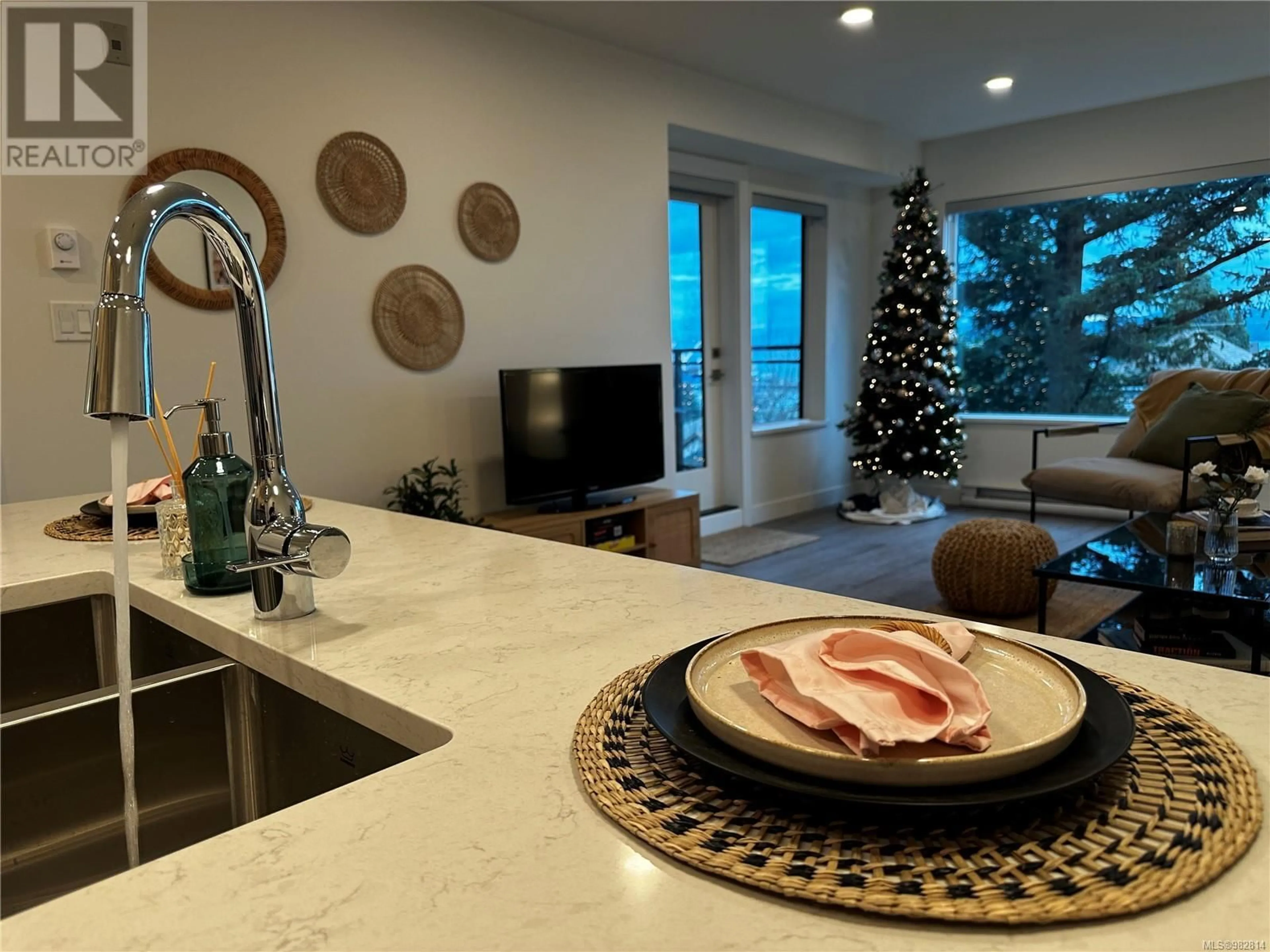 Open concept kitchen, ceramic/tile floor for 206 - 135 HALIBURTON STREET, Nanaimo British Columbia V9R4V9