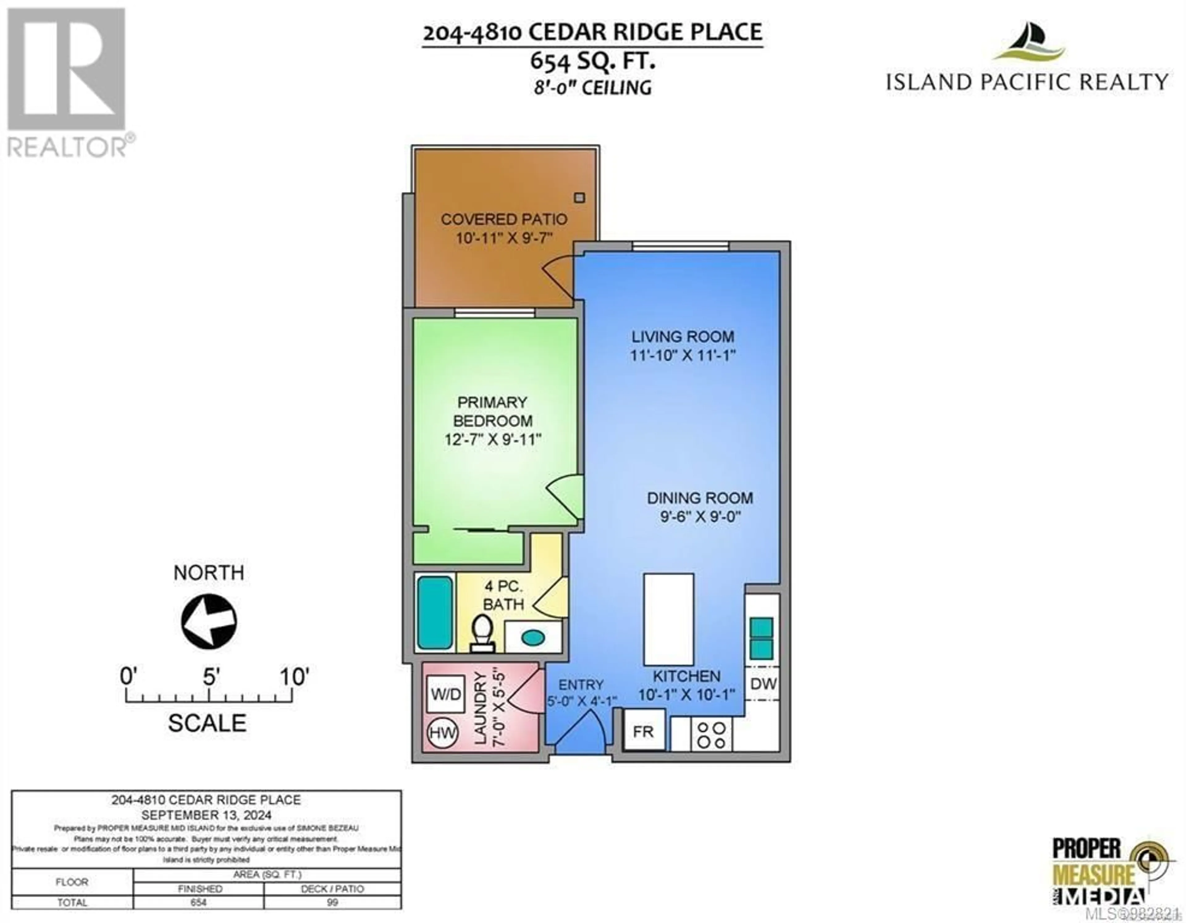 Floor plan for 204 4810 Cedar Ridge Pl, Nanaimo British Columbia V9T0M7