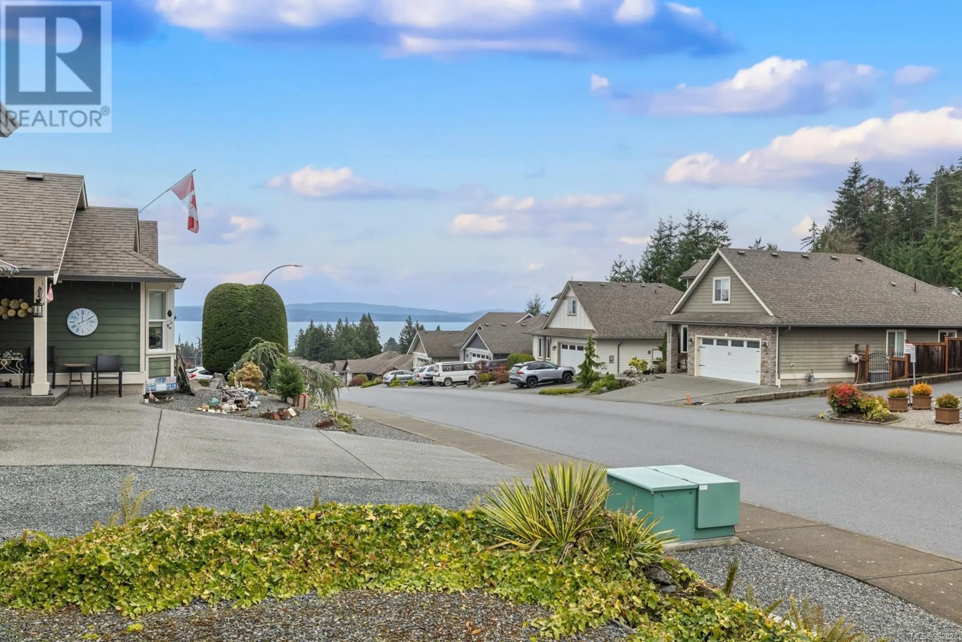 A pic from outside/outdoor area/front of a property/back of a property/a pic from drone, water/lake/river/ocean view for 3335 Creegan Dr, Chemainus British Columbia V0R1K2