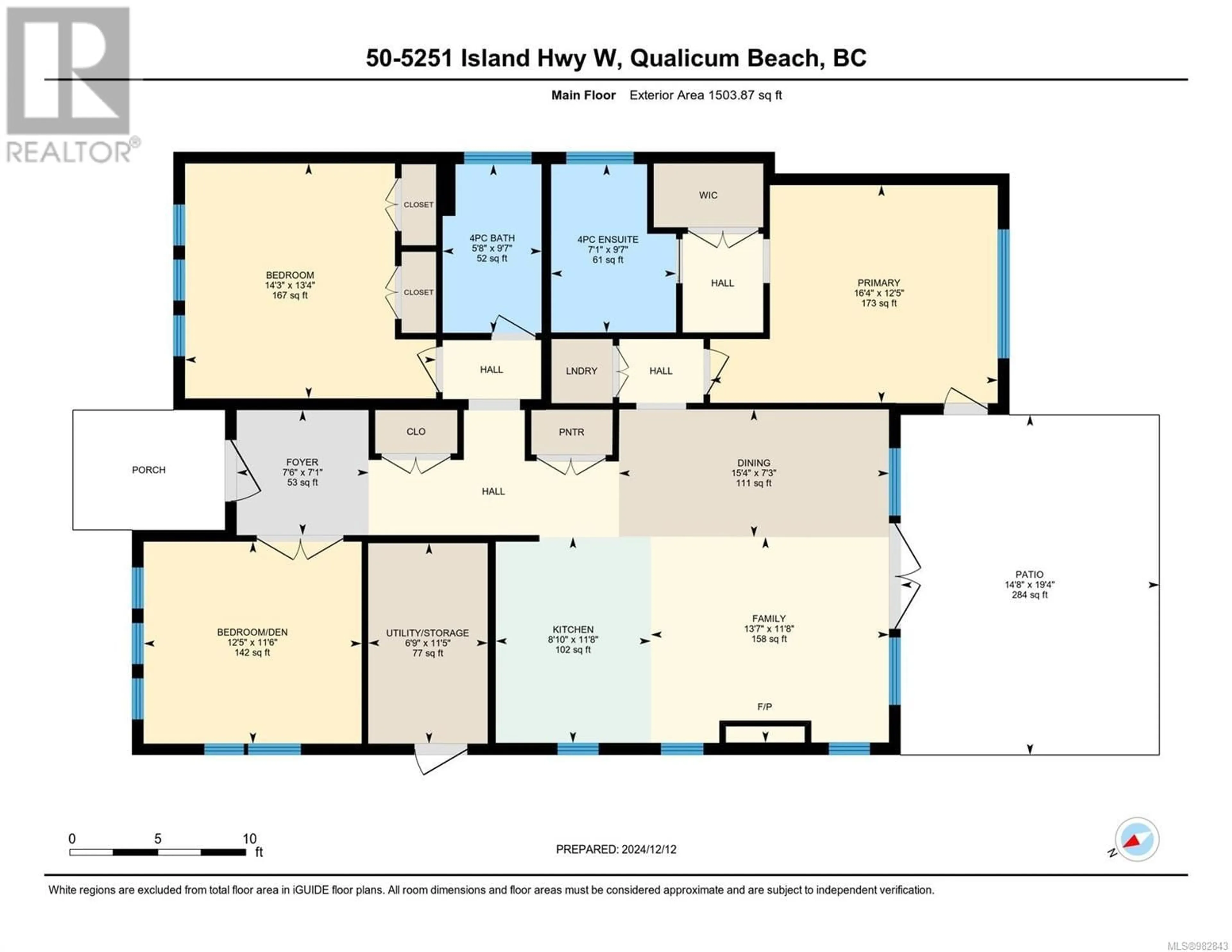 Floor plan for 50 5251 Island Hwy W, Qualicum Beach British Columbia V9K2C1